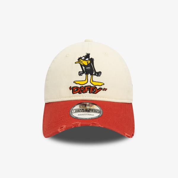 New Era Wb Washed 9Twenty Dafduc Unisex Beyaz Şapka_1