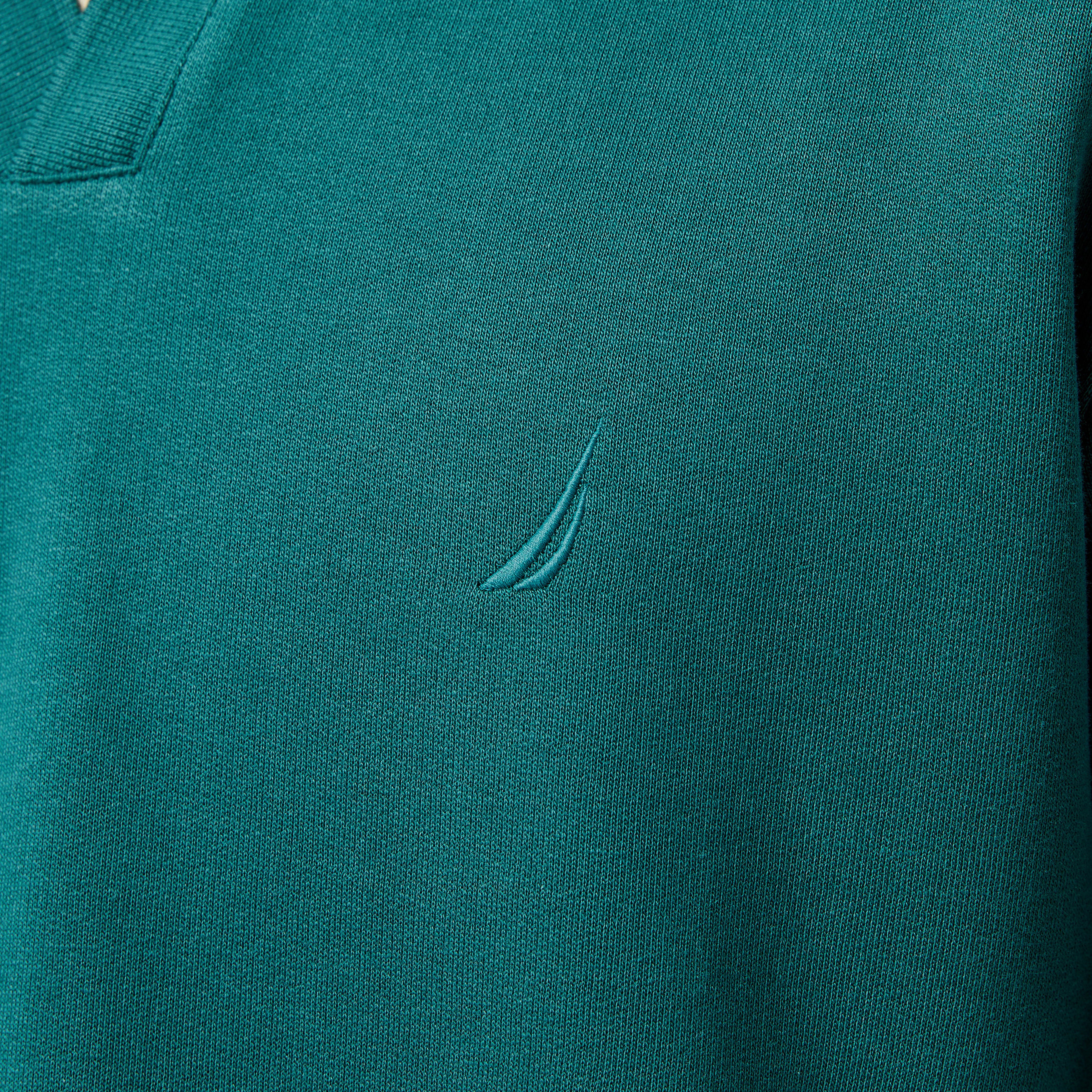 Nautica Erkek Yeşil Uzun Kollu Polo Yaka T-Shirt
