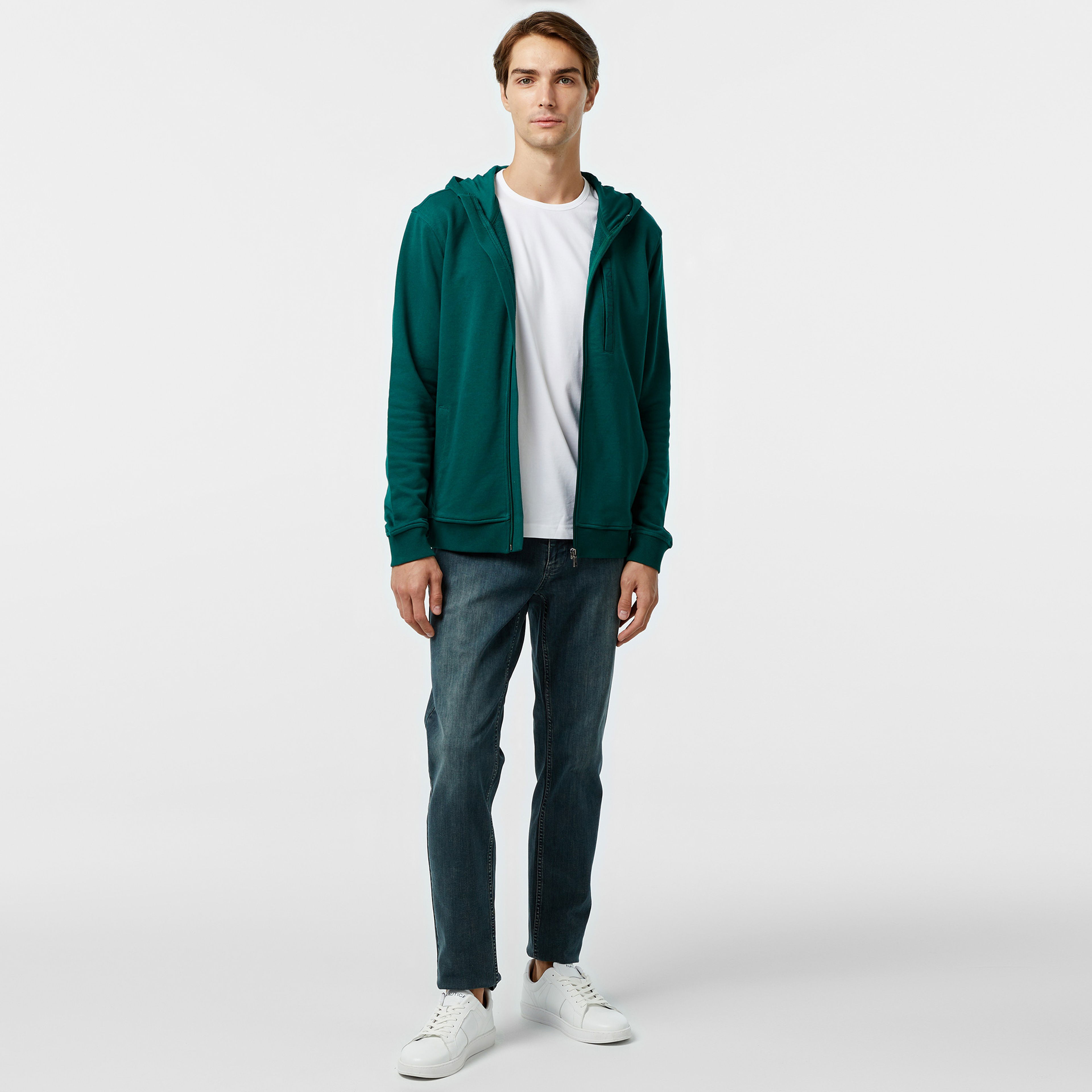 Nautica Erkek Yeşil Standart Fit Sweatshirt