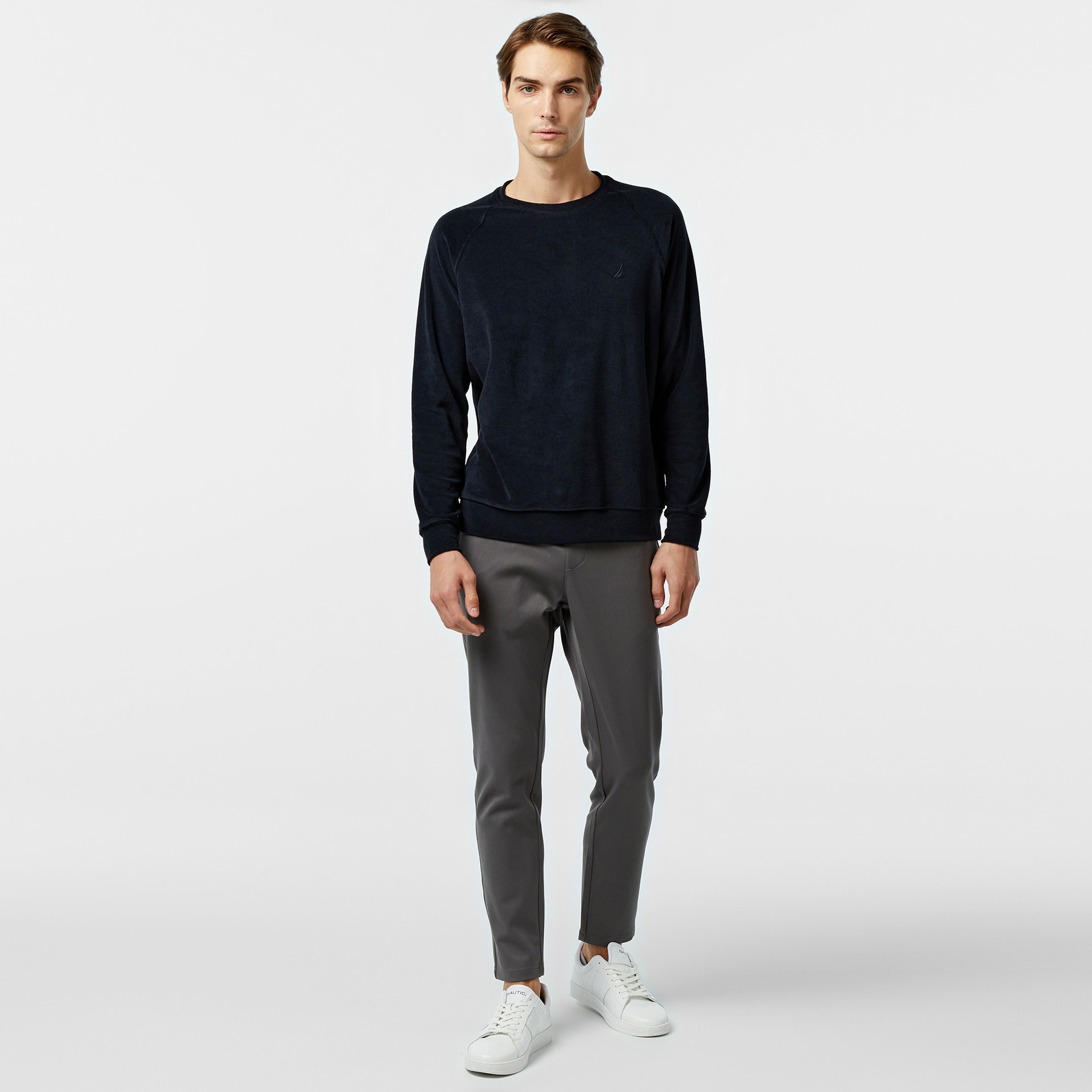 Nautica Erkek Siyah Regular Fit Sweatshirt