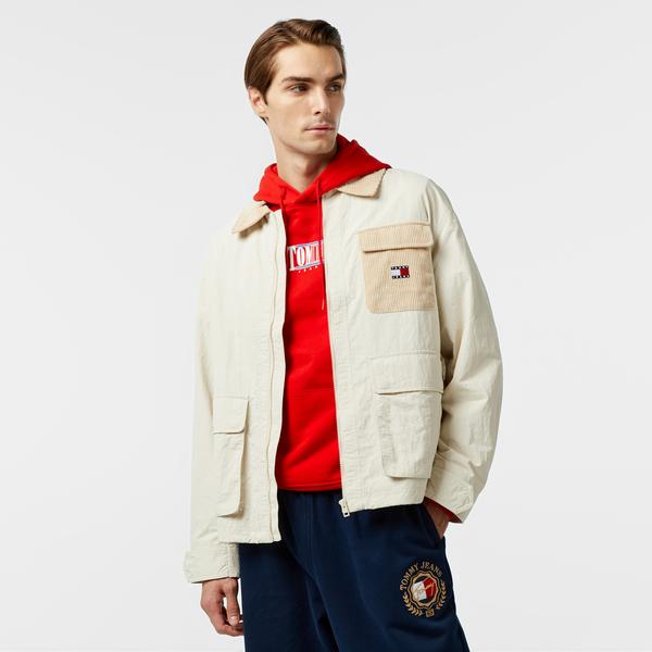 Tommy Jeans Fabric Erkek Bej Ceket