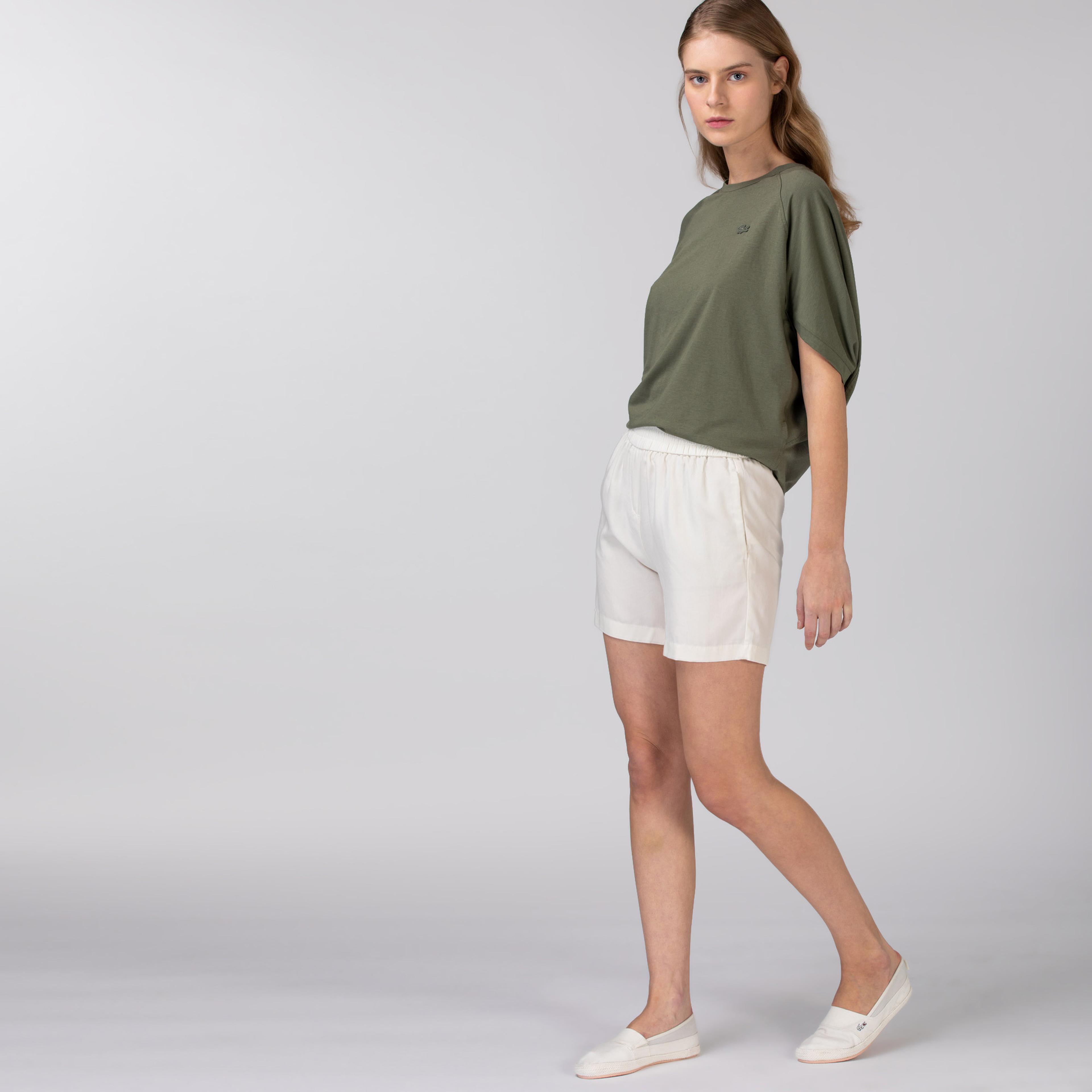 Lacoste Kadın Beyaz Şort