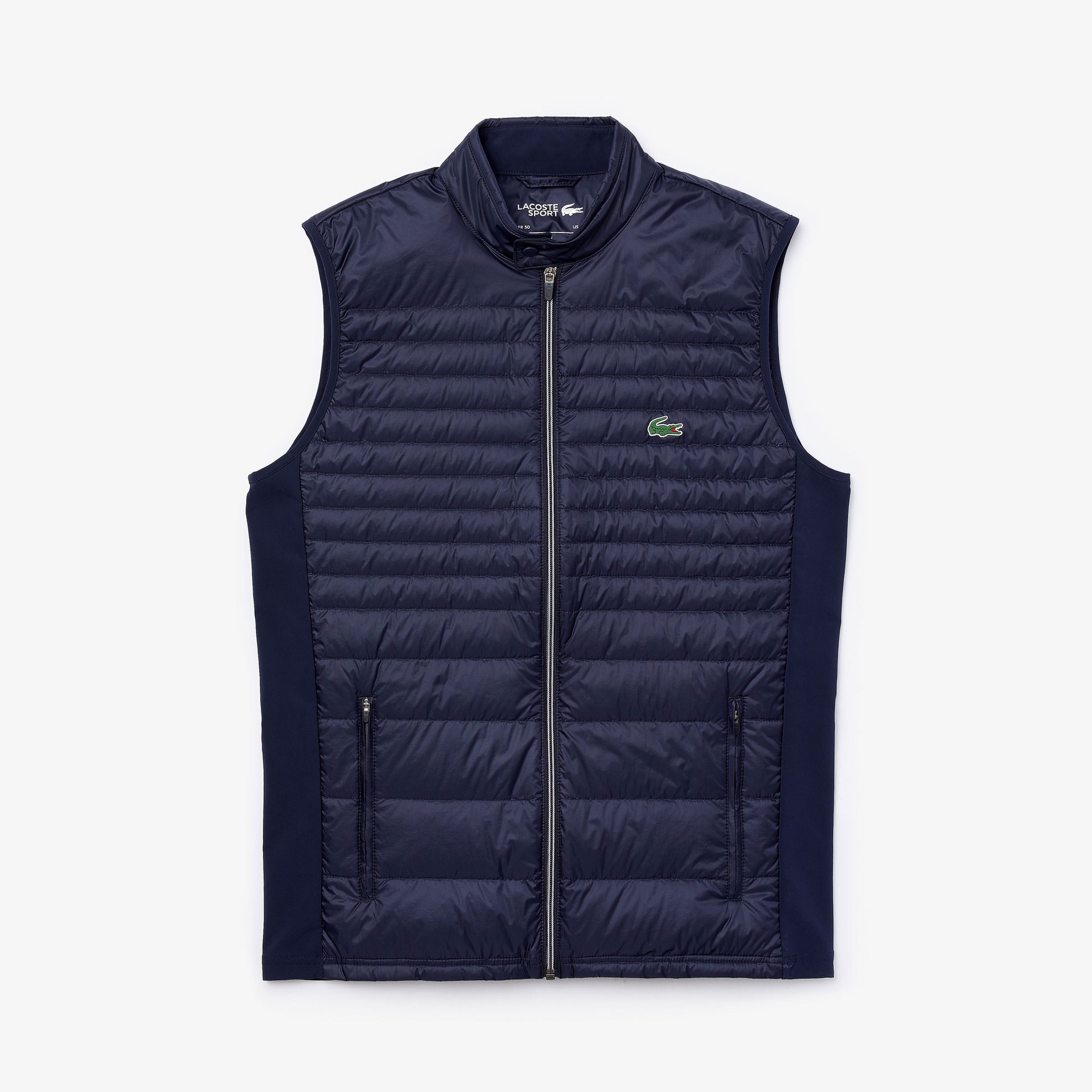 Lacoste SPORT Erkek Dik Yaka Kapitone Lacivert Yelek