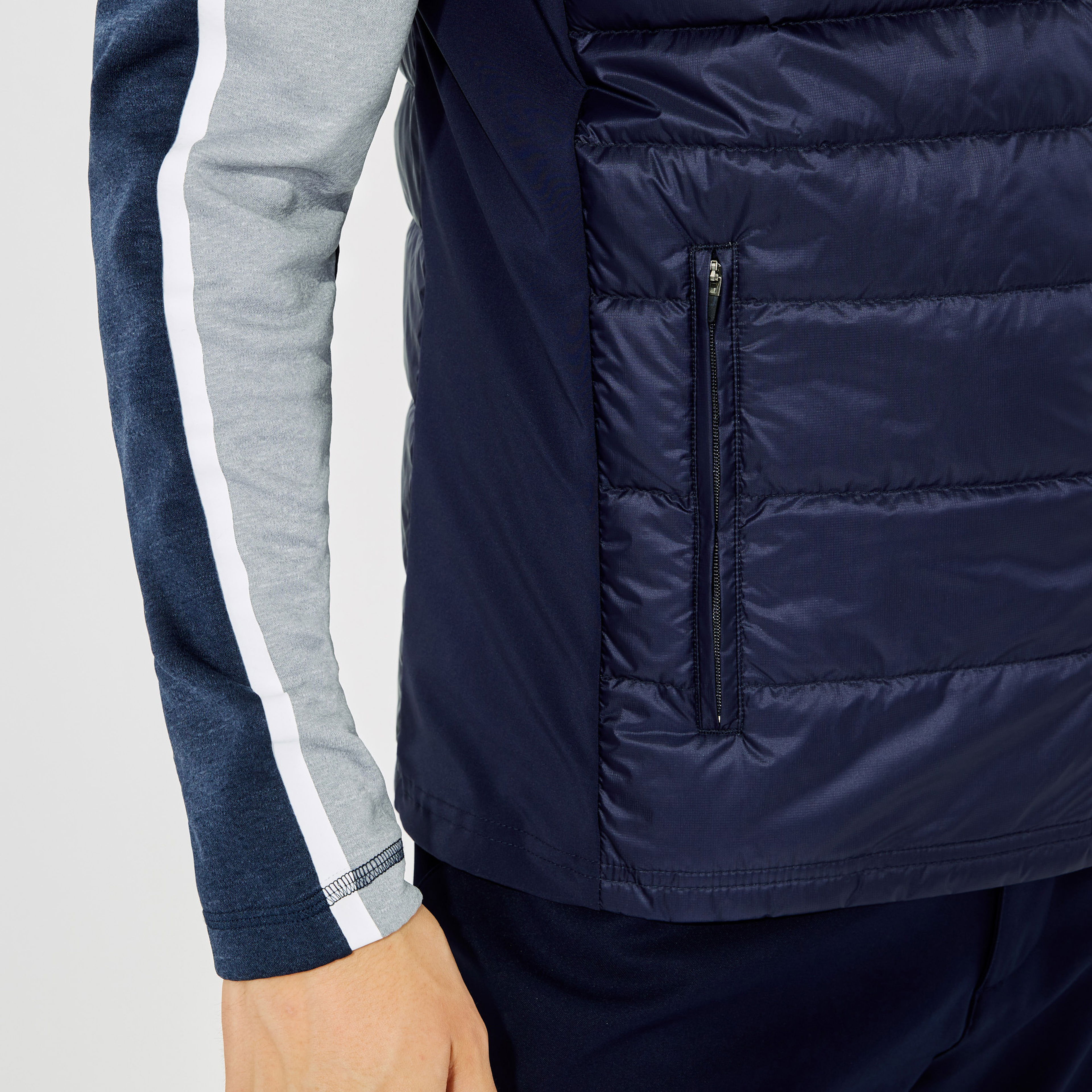 Lacoste SPORT Erkek Dik Yaka Kapitone Lacivert Yelek