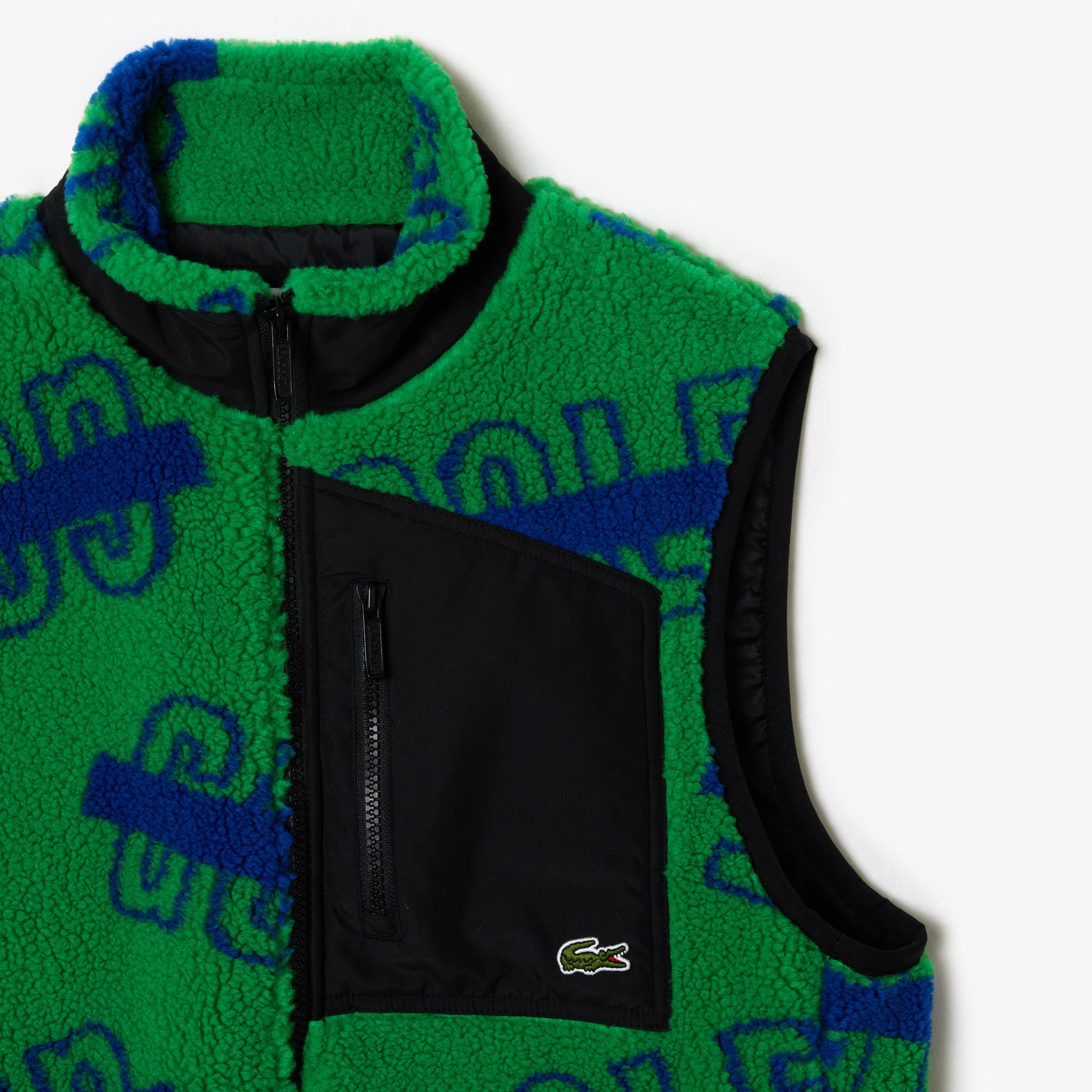 Lacoste Sleeveless Zipped Polar Jacket