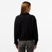 Nautica Kadın Siyah Oversize Uzun Kollu Polo Yaka T-Shirt