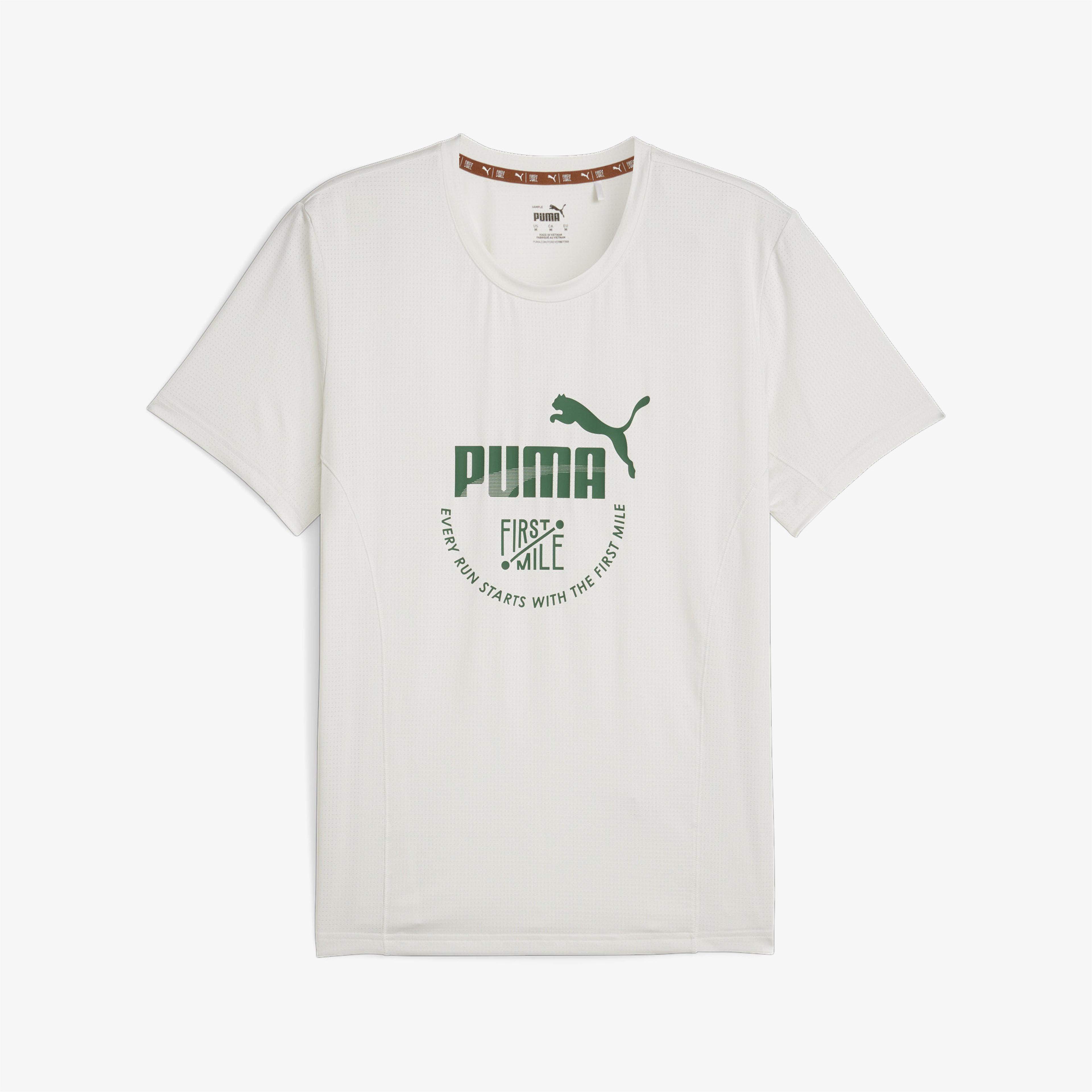Puma First Mile Erkek Gri T-Shirt