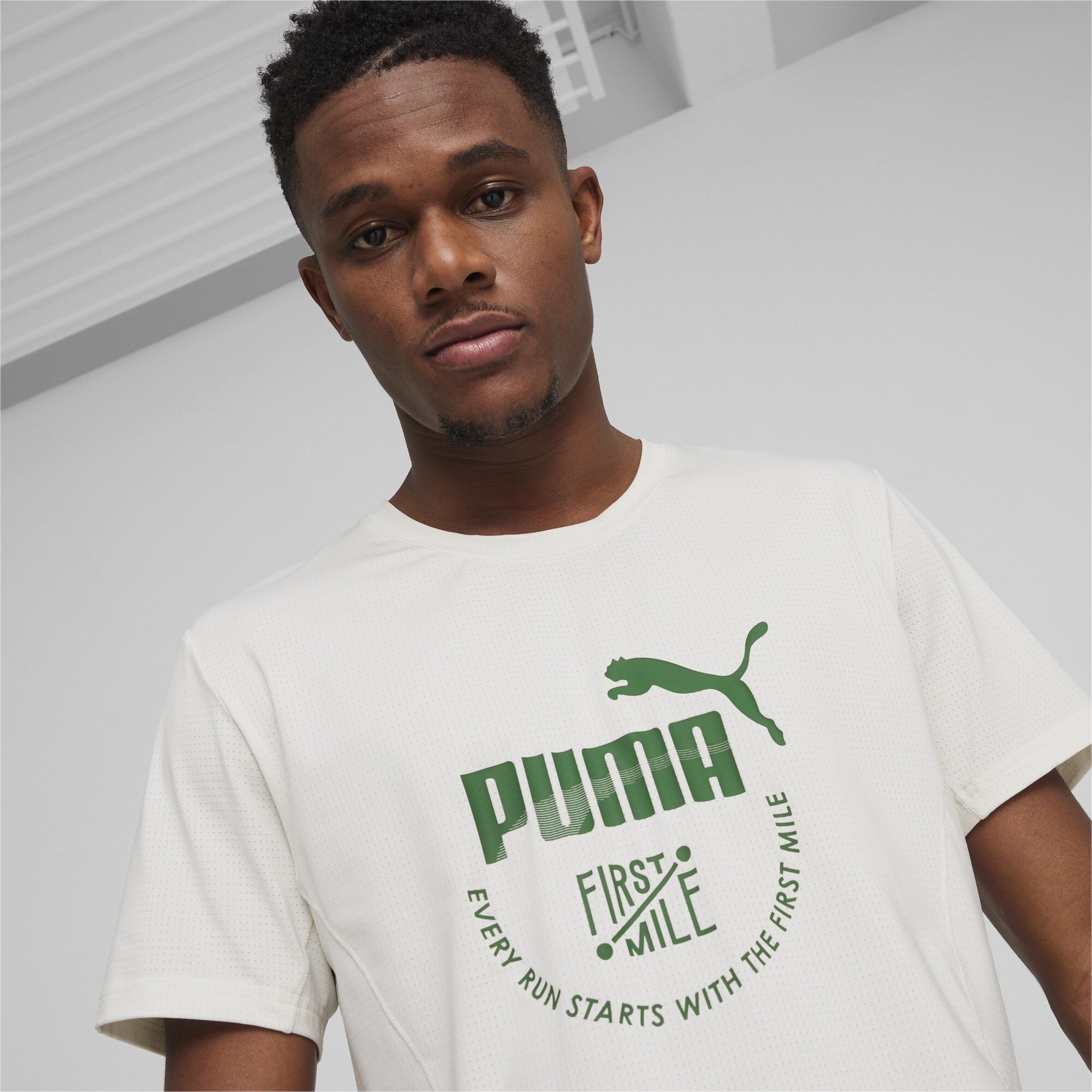 Puma First Mile Erkek Gri T-Shirt