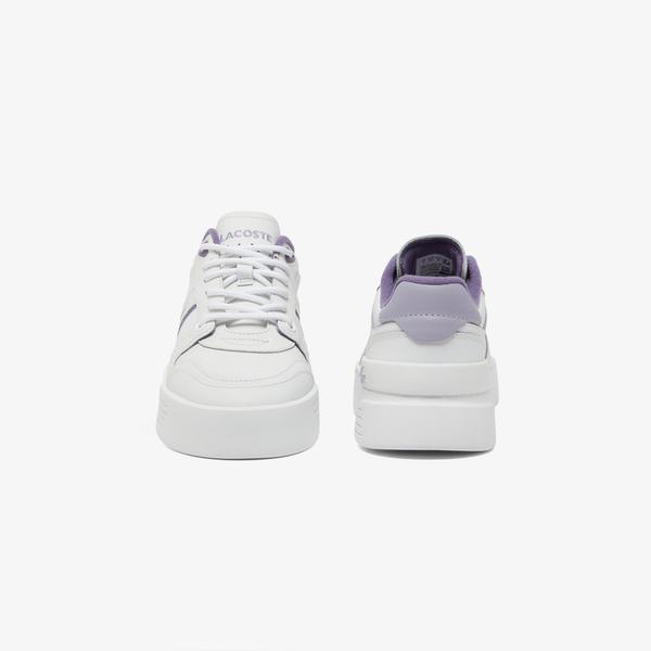 Lacoste L002 Evo Kadın Beyaz/Mor Sneaker_4
