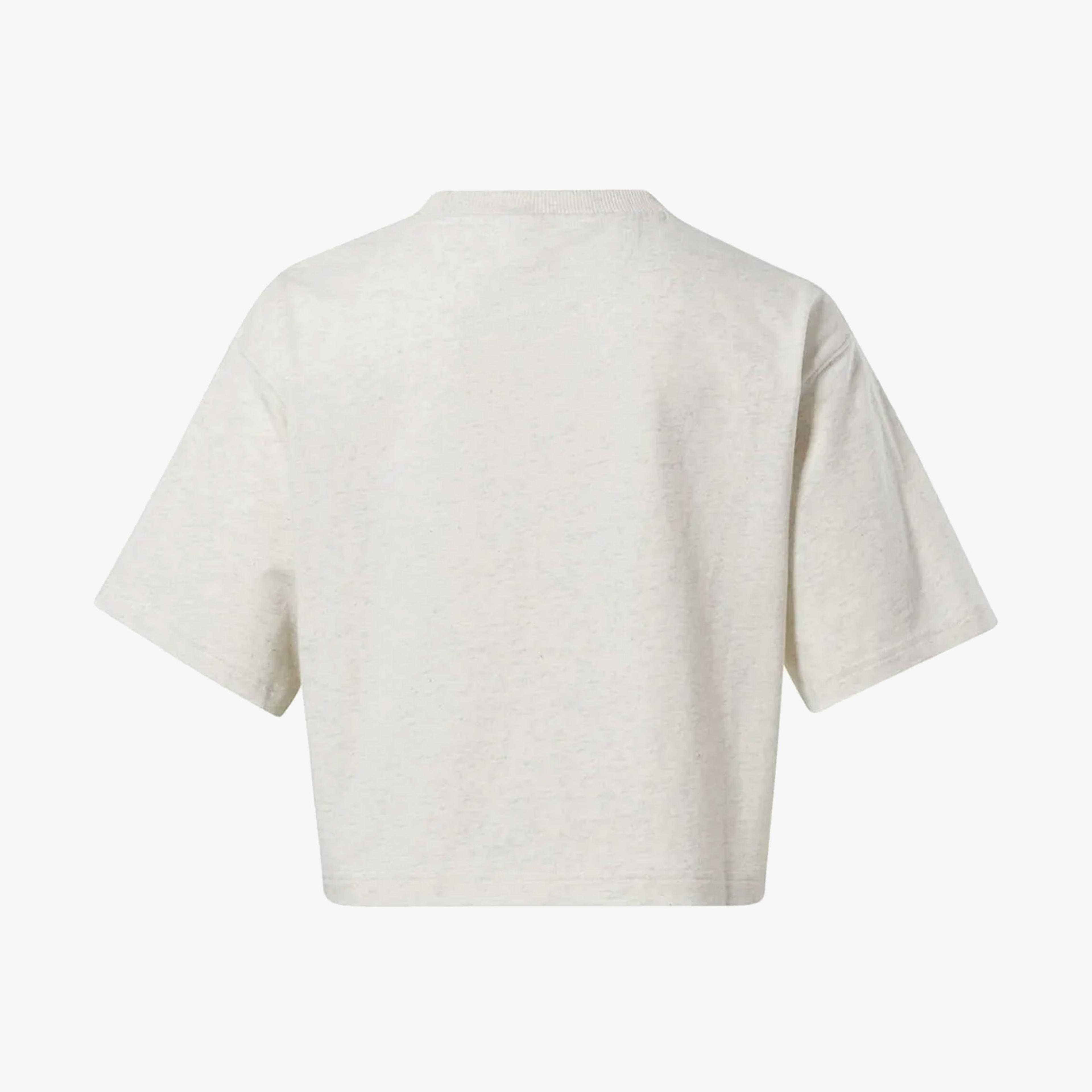 Reebok Classics Big Logo Cropped Kadın Beyaz T-Shirt