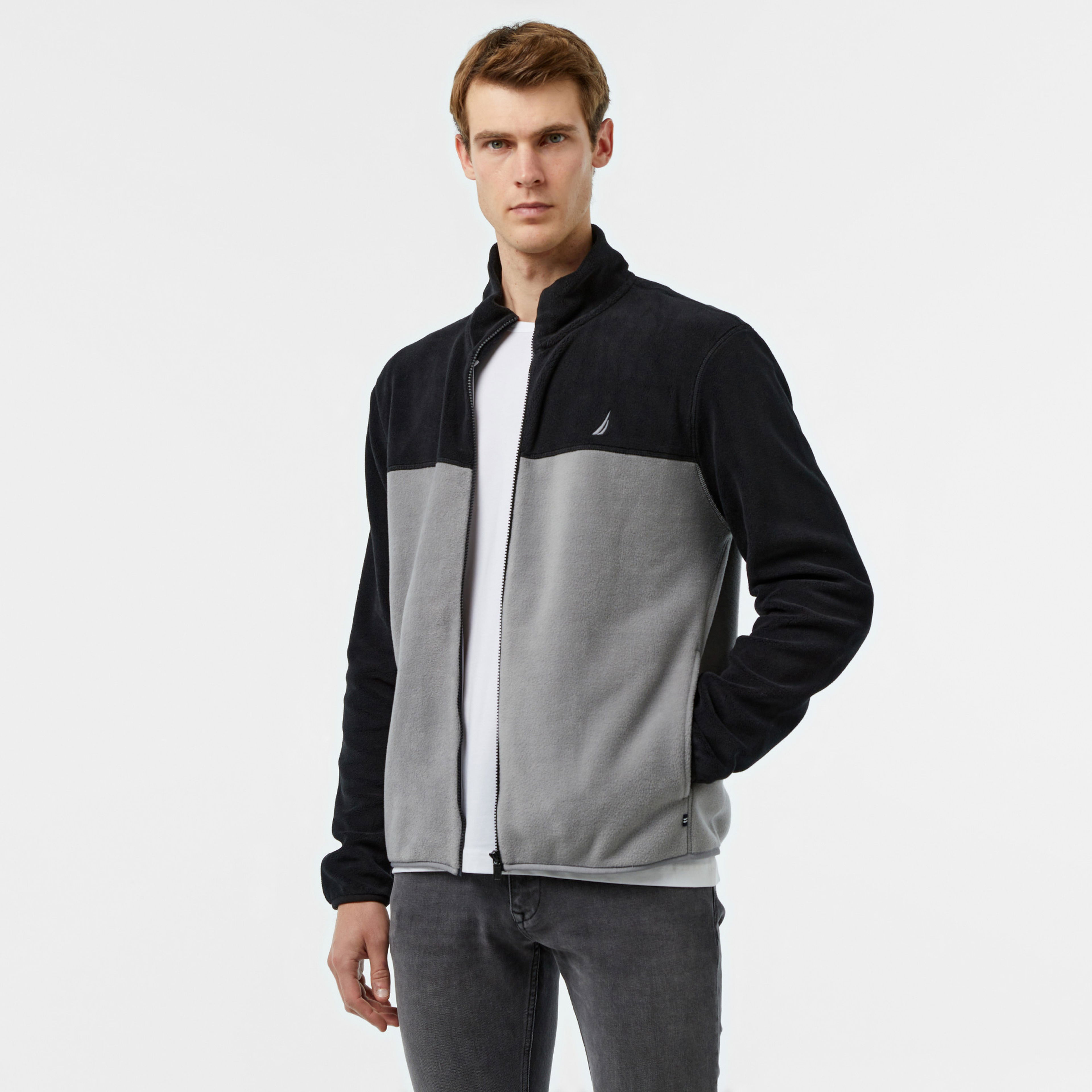 Nautica Erkek Siyah Regular Fit Polar Sweatshirt