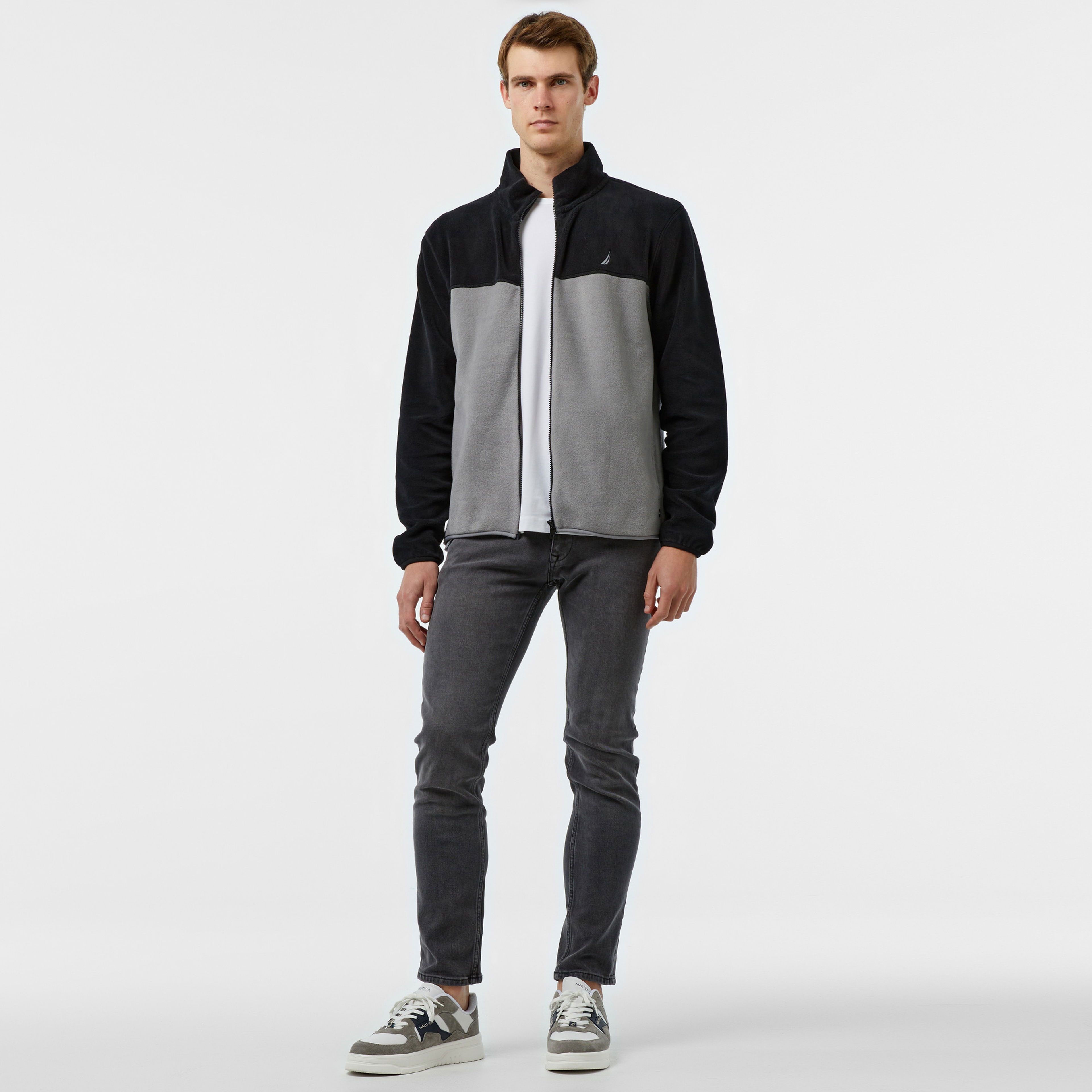 Nautica Erkek Siyah Regular Fit Polar Sweatshirt