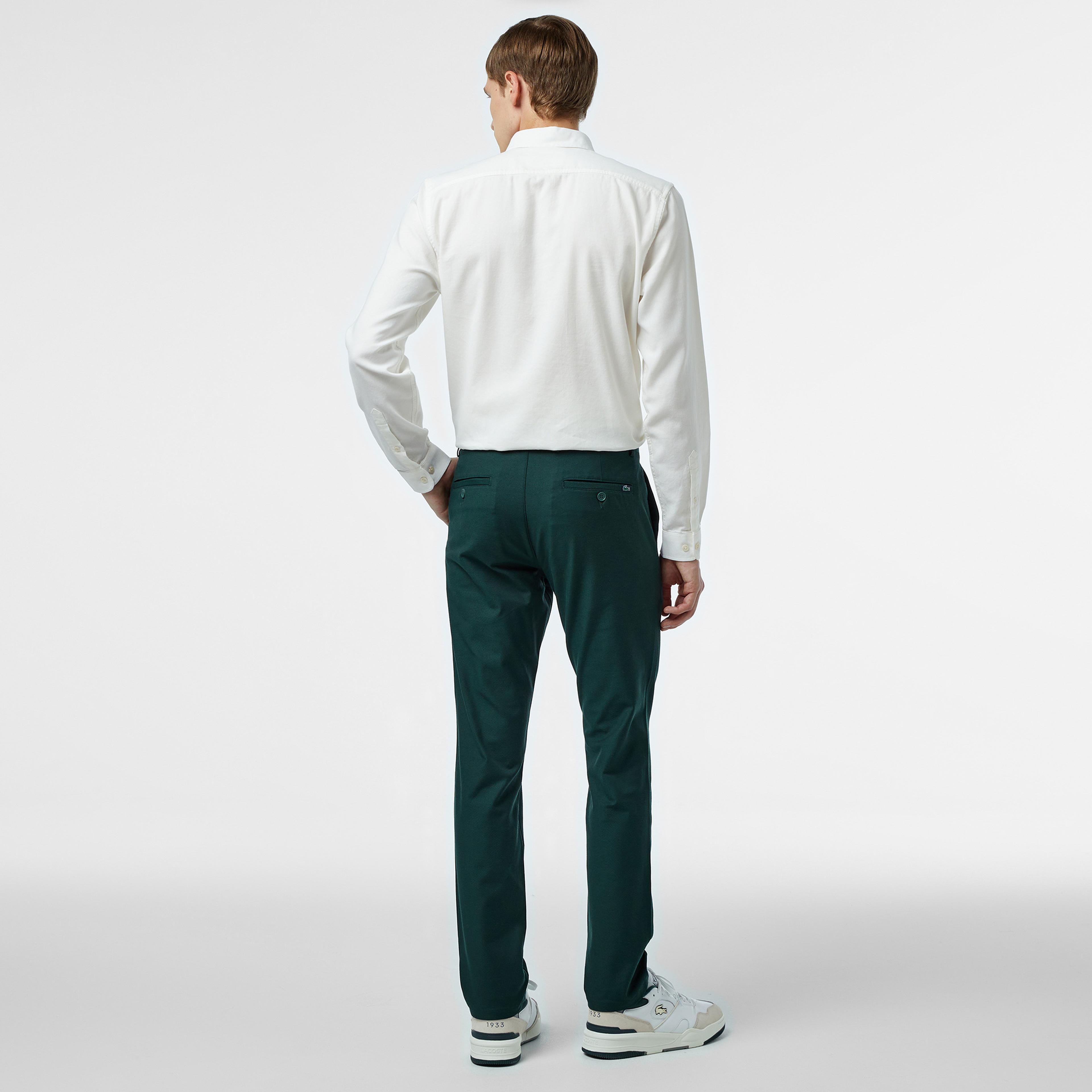 Lacoste Slim Fit Chino Erkek Yeşil Pantolon
