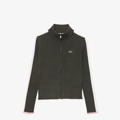 Lacoste Kız Çocuk Renk Bloklu Haki Hırka