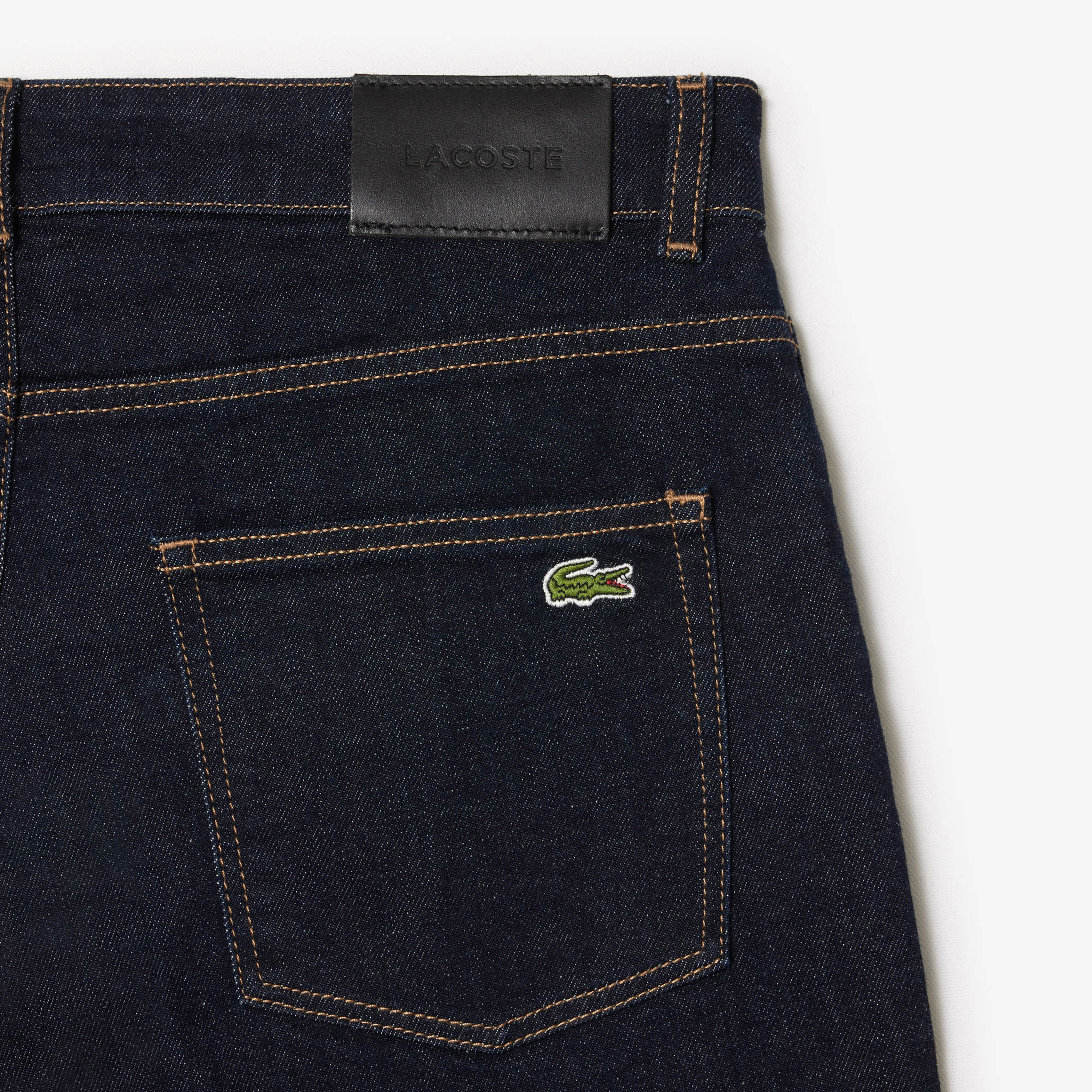 Lacoste Erkek Slim Fit  Koyu Mavi Jean Pantolon