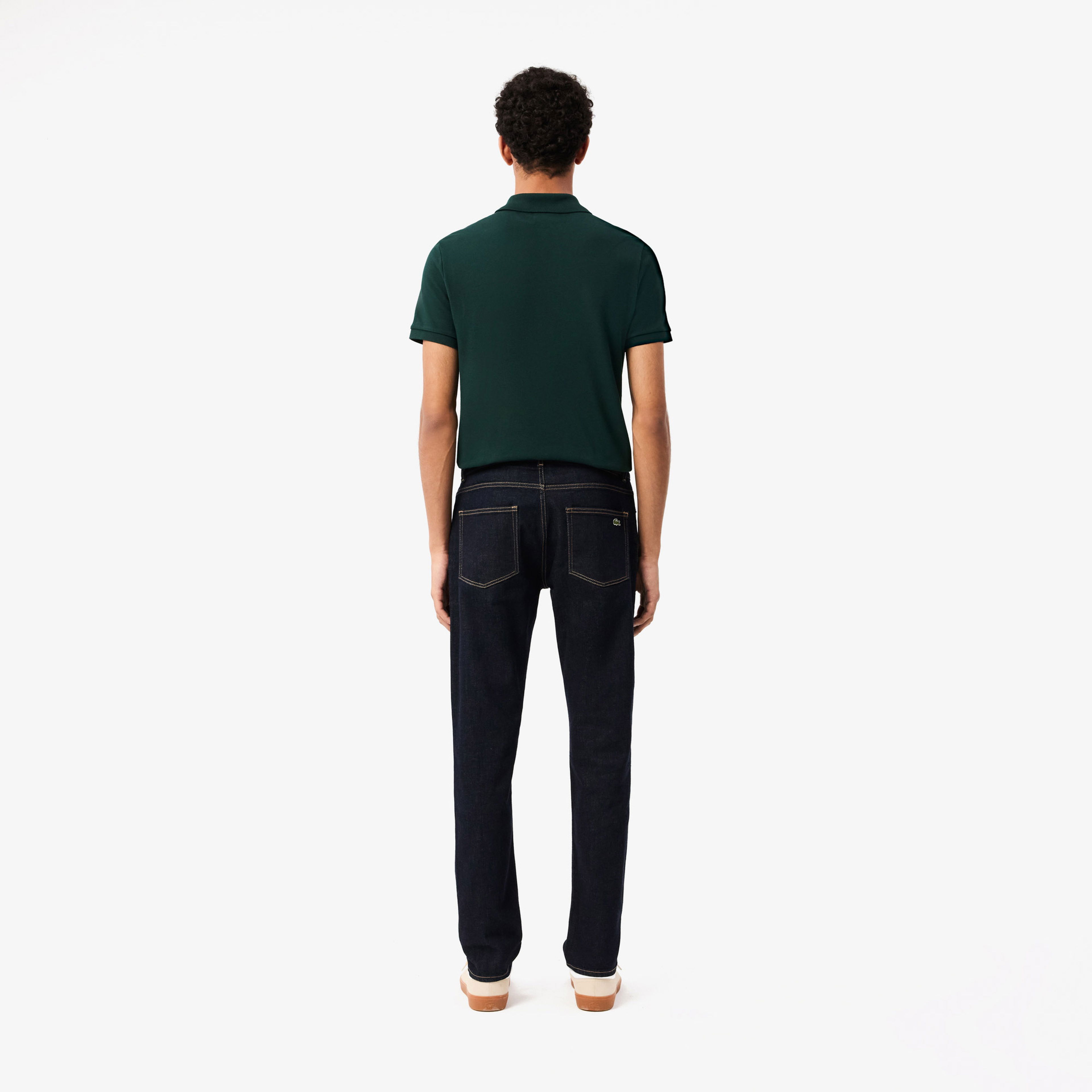 Lacoste Erkek Slim Fit  Koyu Mavi Jean Pantolon