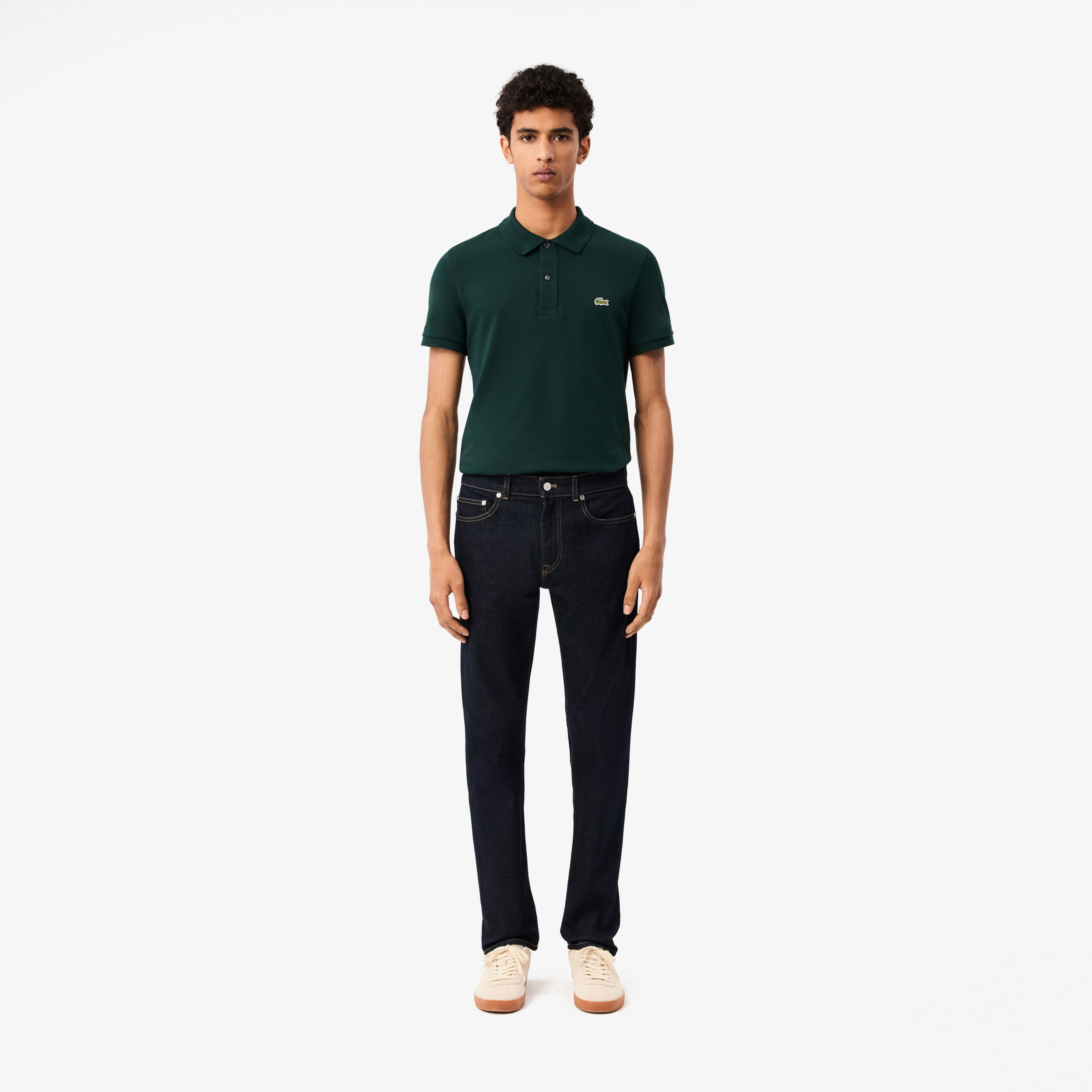Lacoste Erkek Slim Fit  Koyu Mavi Jean Pantolon