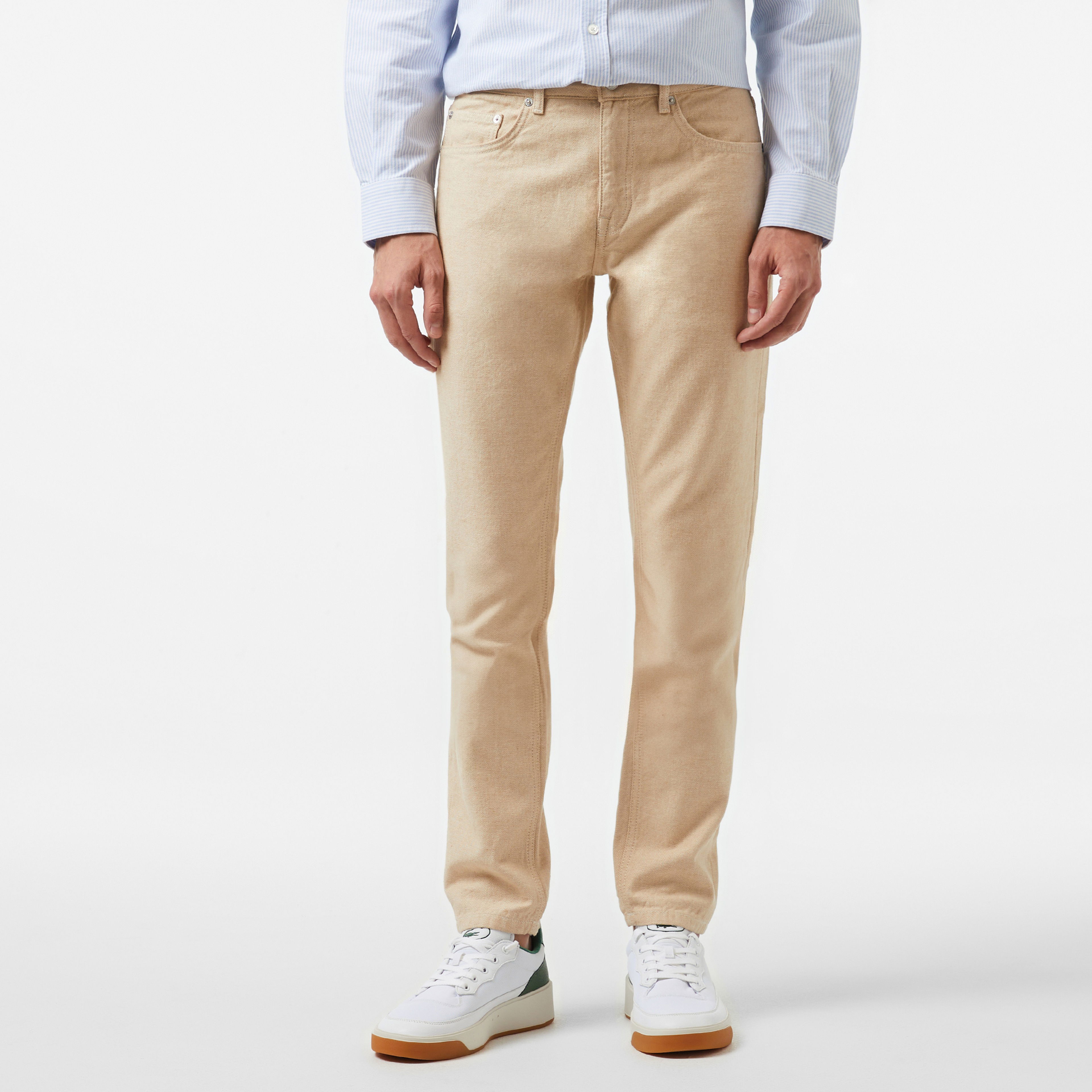 Lacoste Slim Fit Chino Erkek Bej Pantolon