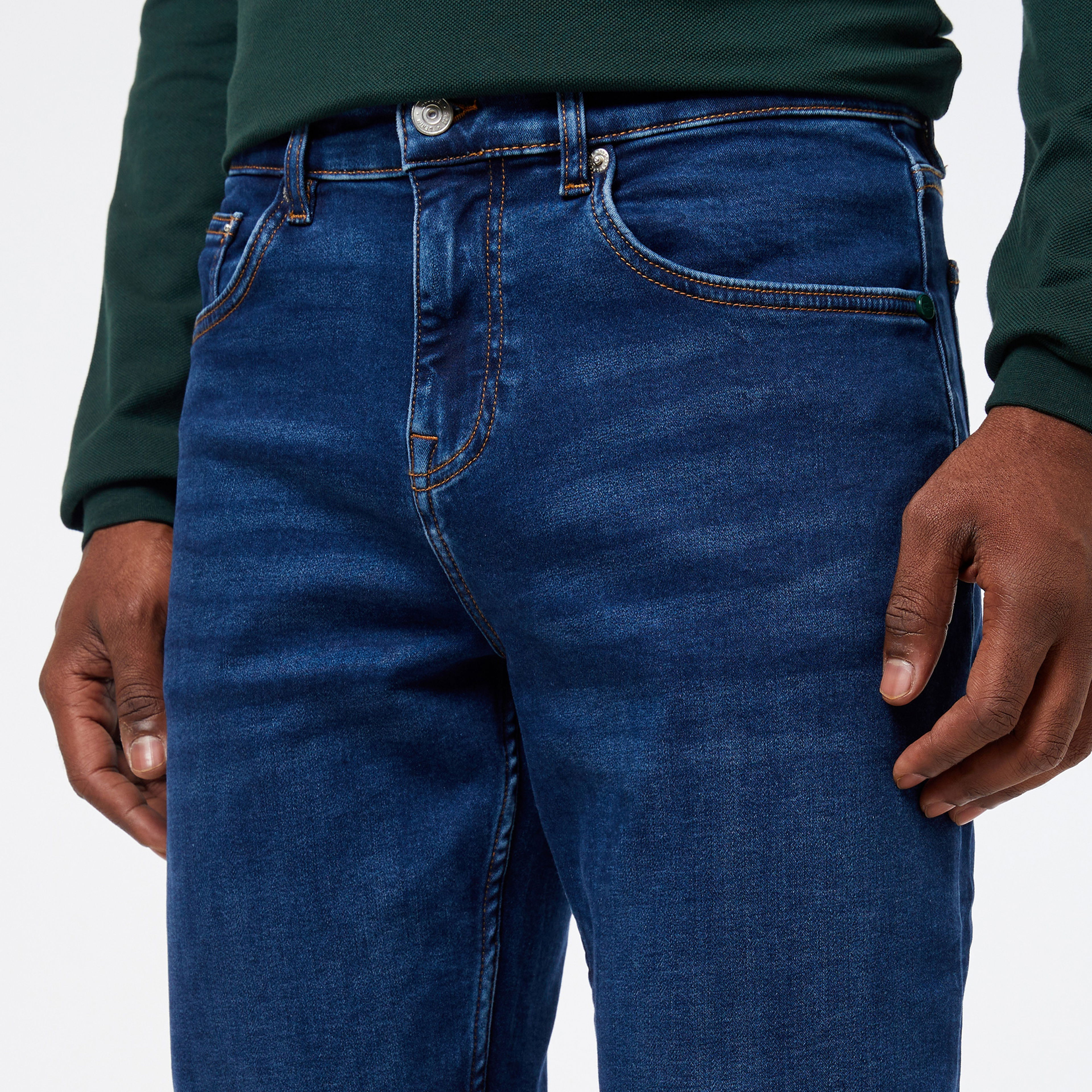 Lacoste Erkek Regular Fit Denim Mavi Pantolon