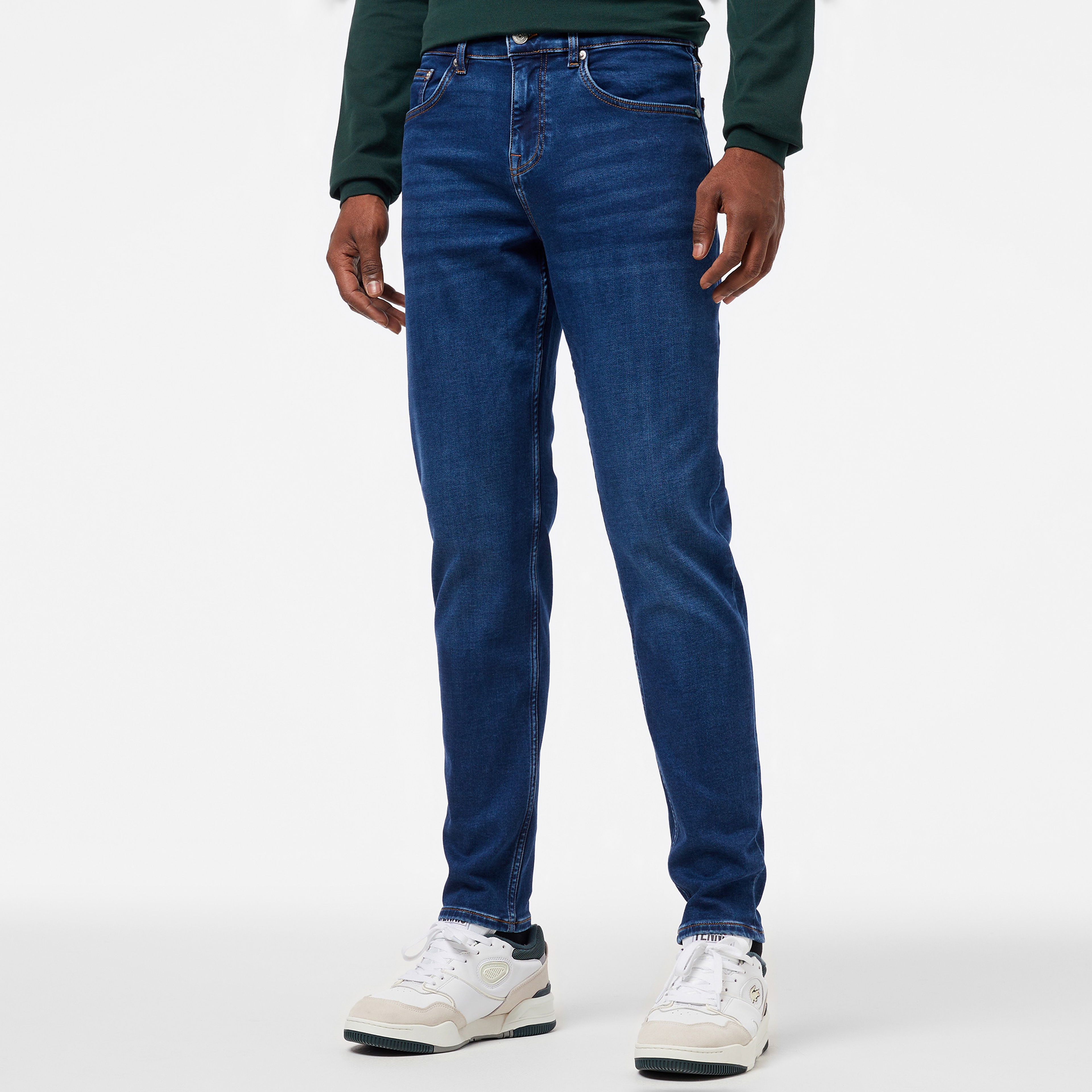 Lacoste Erkek Regular Fit Denim Mavi Pantolon