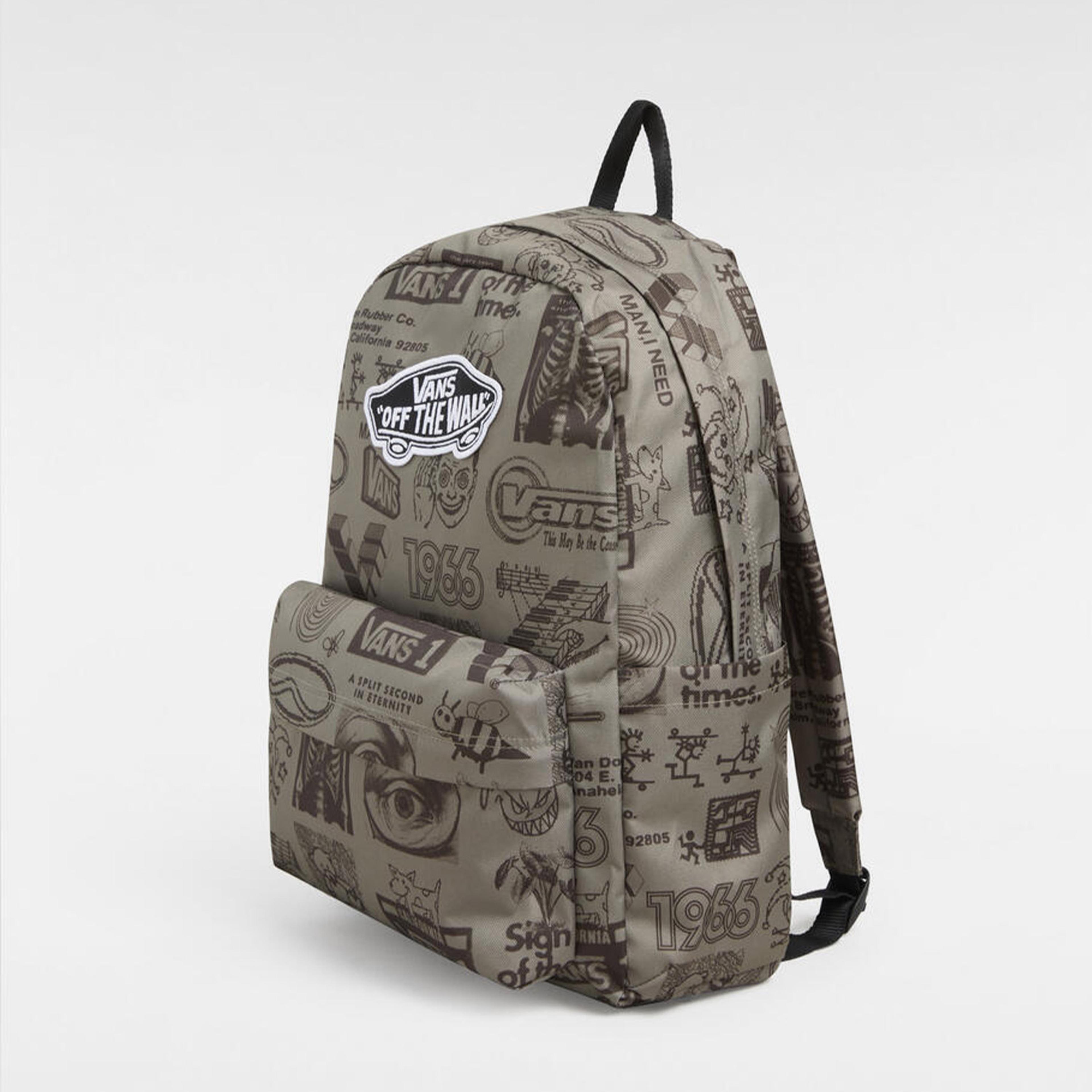 Vans Old Skool Classic Backpack Unisex Haki Sırt Çantası