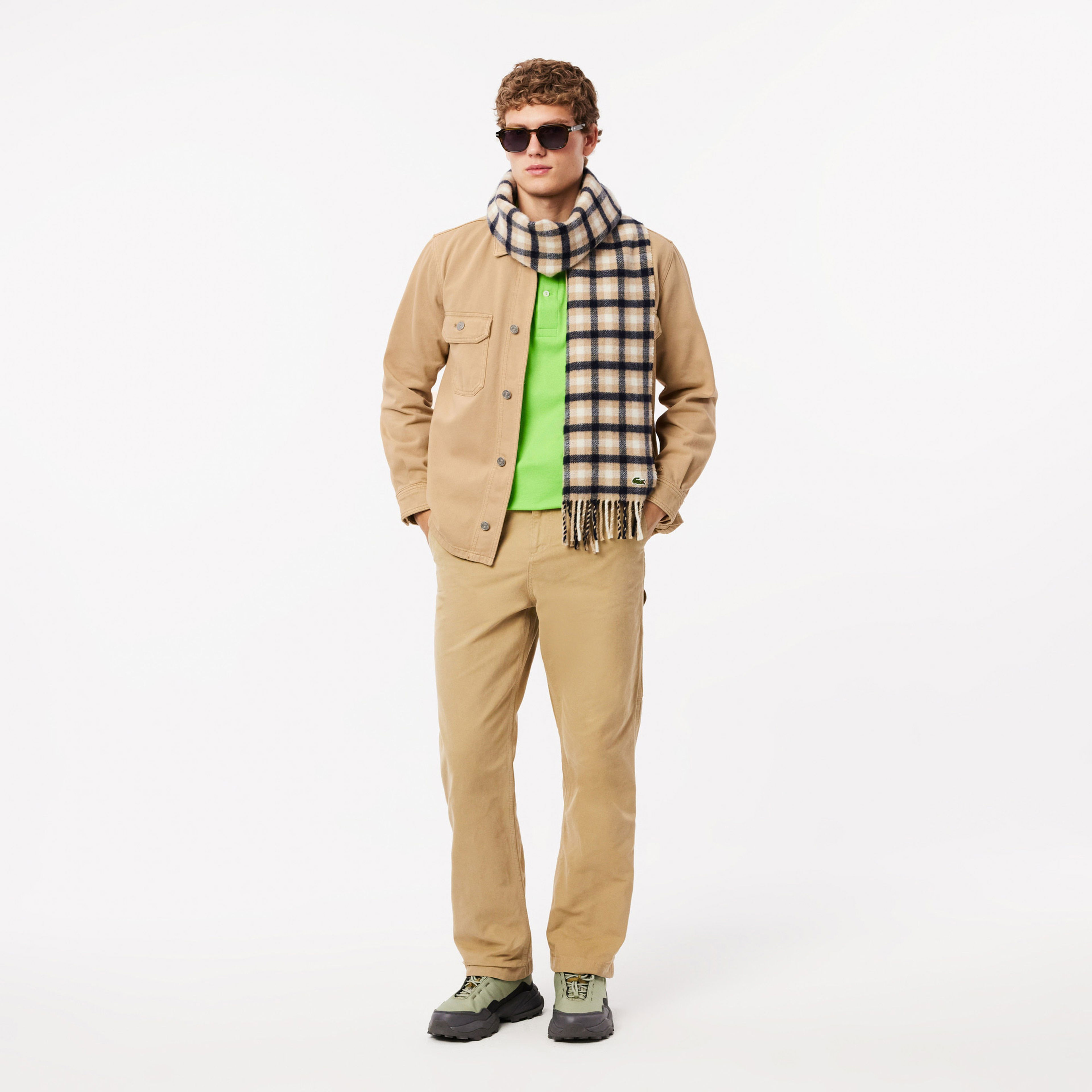 Lacoste Erkek Oversized Fit Kahverengi Gömlek
