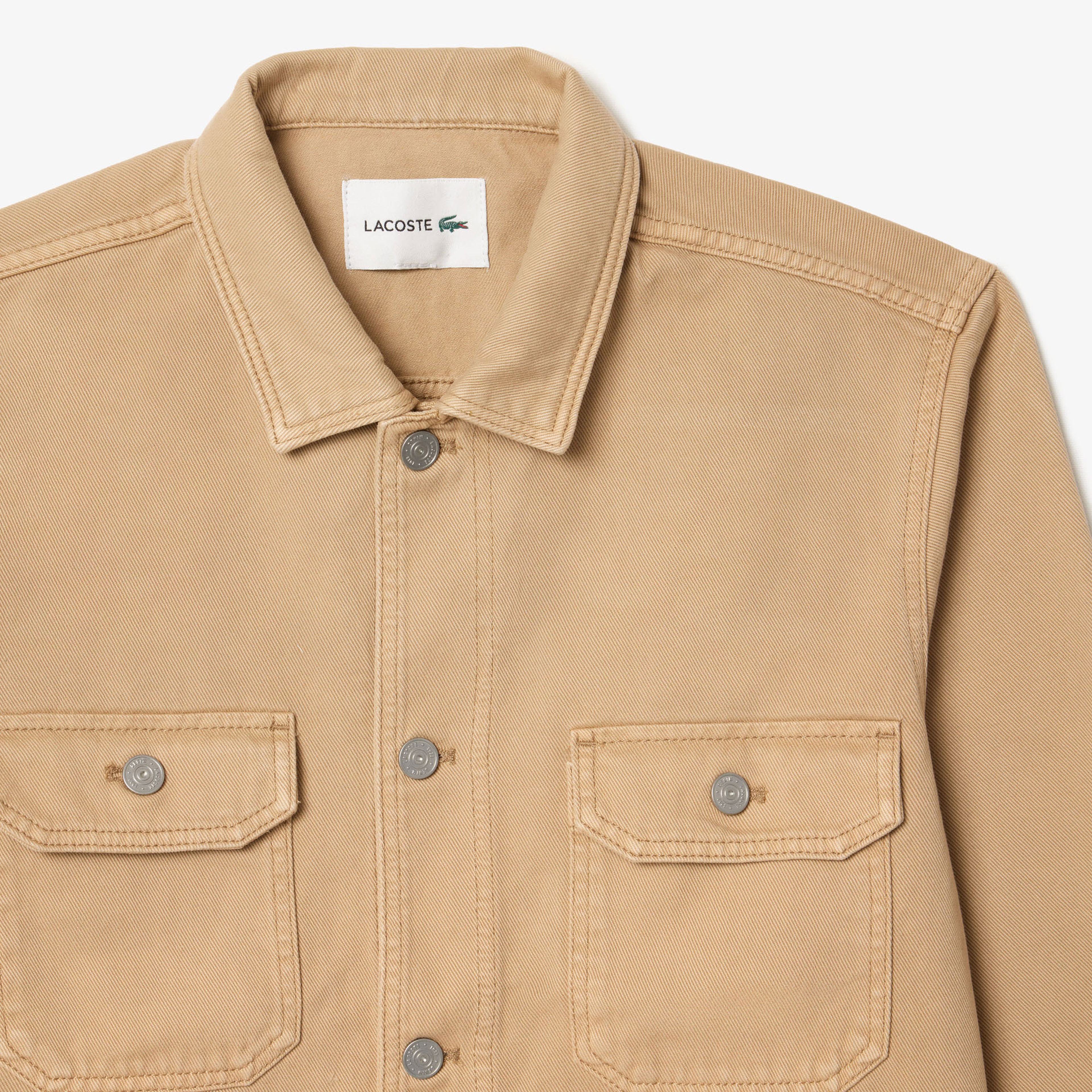 Lacoste Erkek Oversized Fit Kahverengi Gömlek