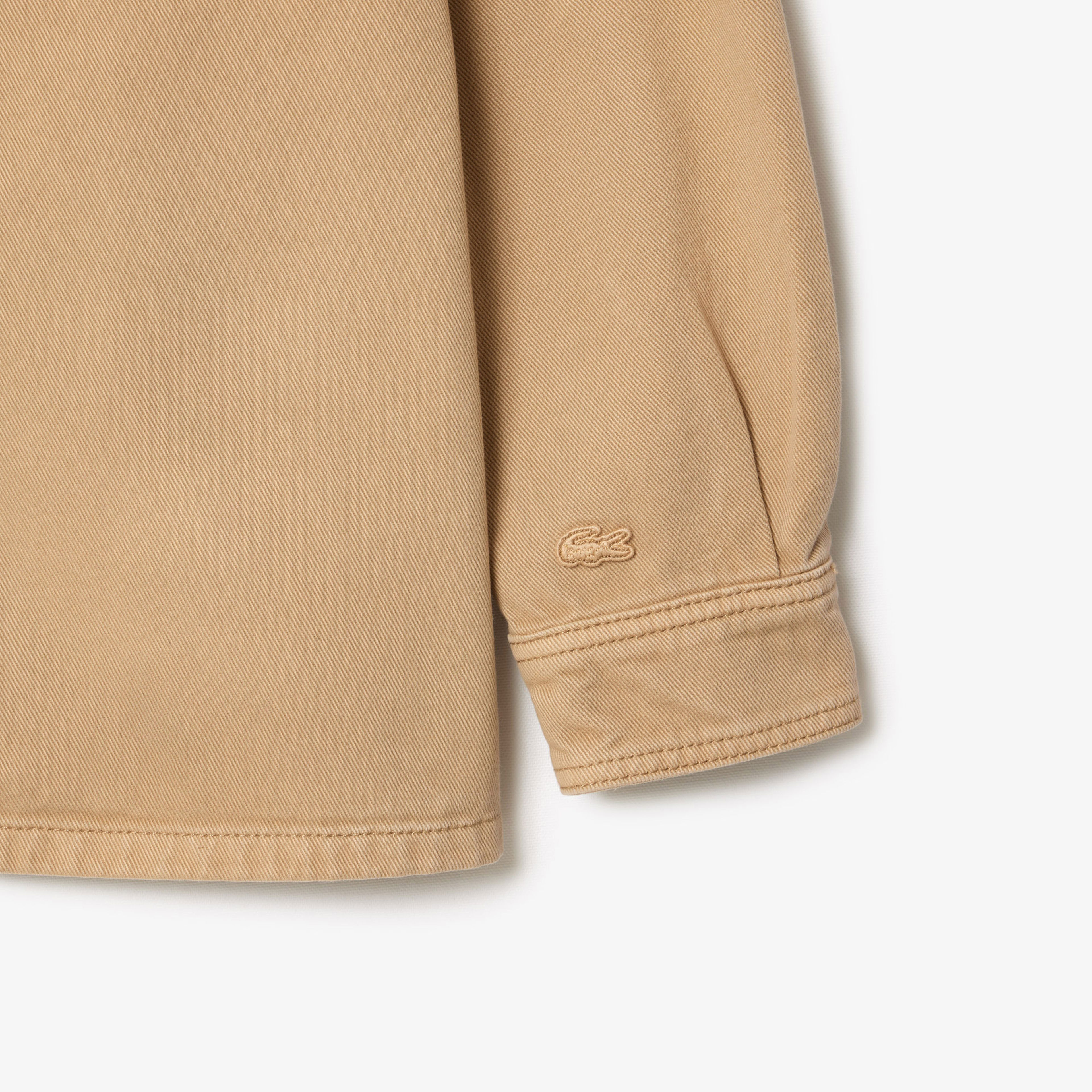 Lacoste Erkek Oversized Fit Kahverengi Gömlek