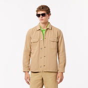 Lacoste Erkek Oversized Fit Kahverengi Gömlek