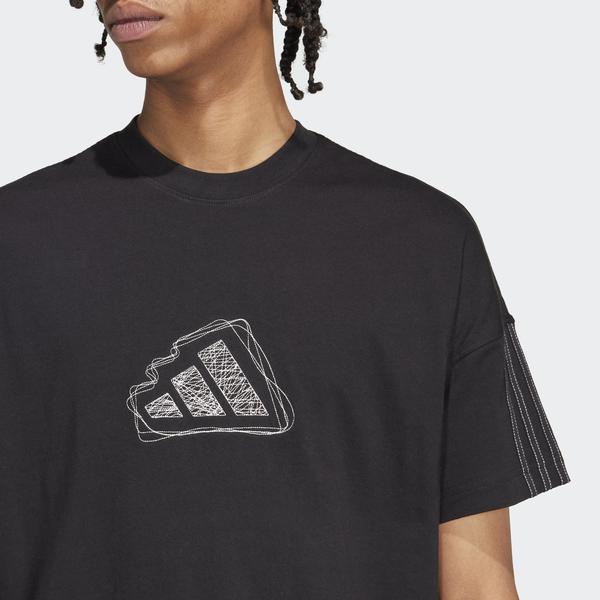 adidas All Szn Graphic Seasonal Erkek Siyah T-Shirt_5