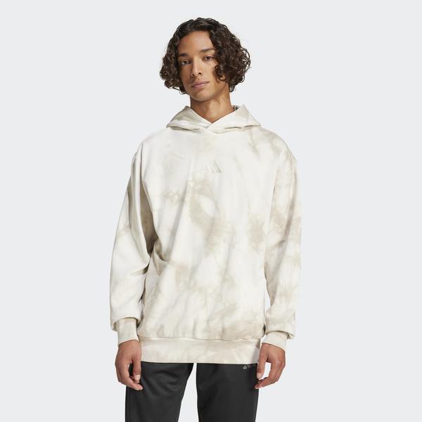adidas All Szn Fleece Wash Erkek Bej Hoodie_1