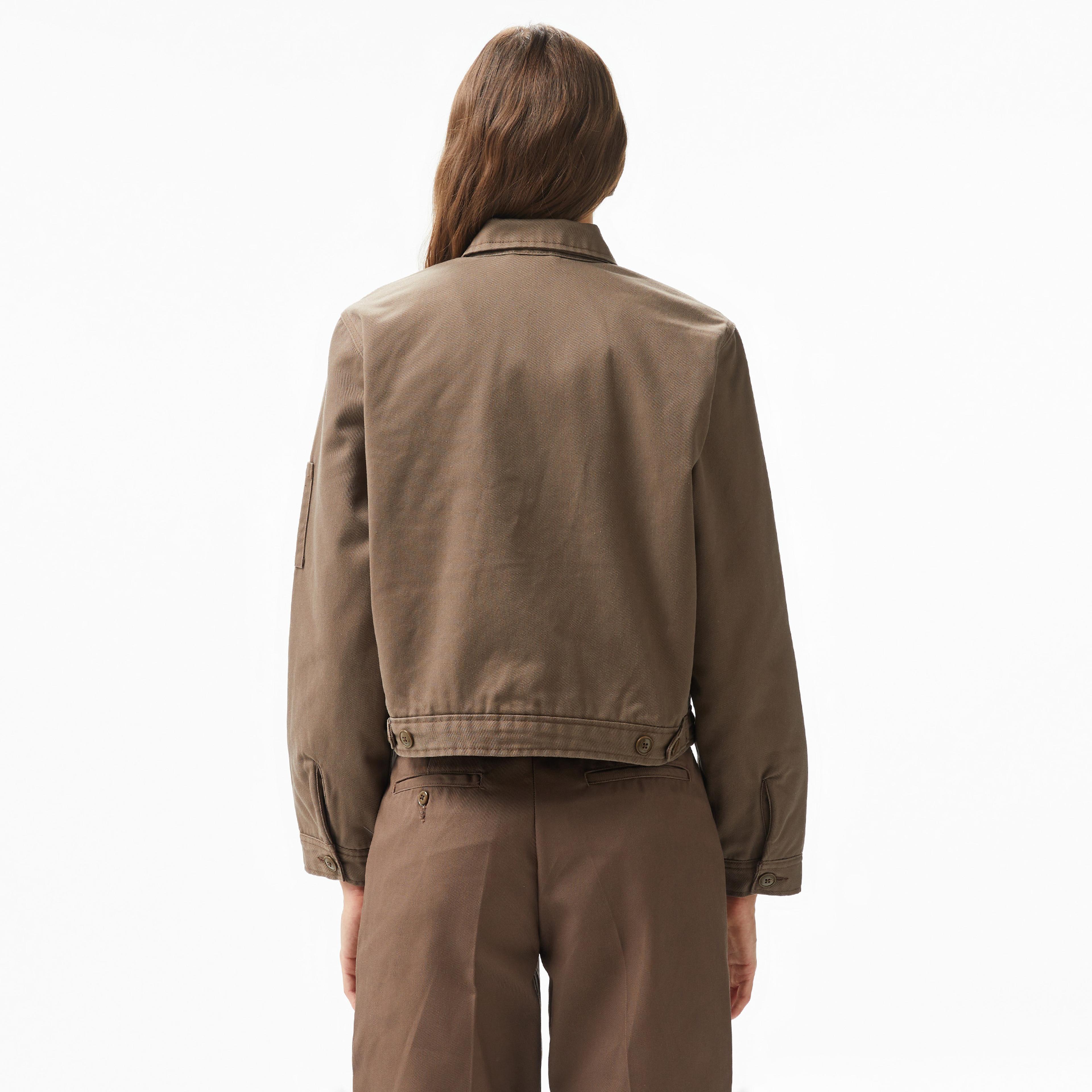 Dickies Lined Eisenhower Crop Rec Kadın Kahverengi Ceket
