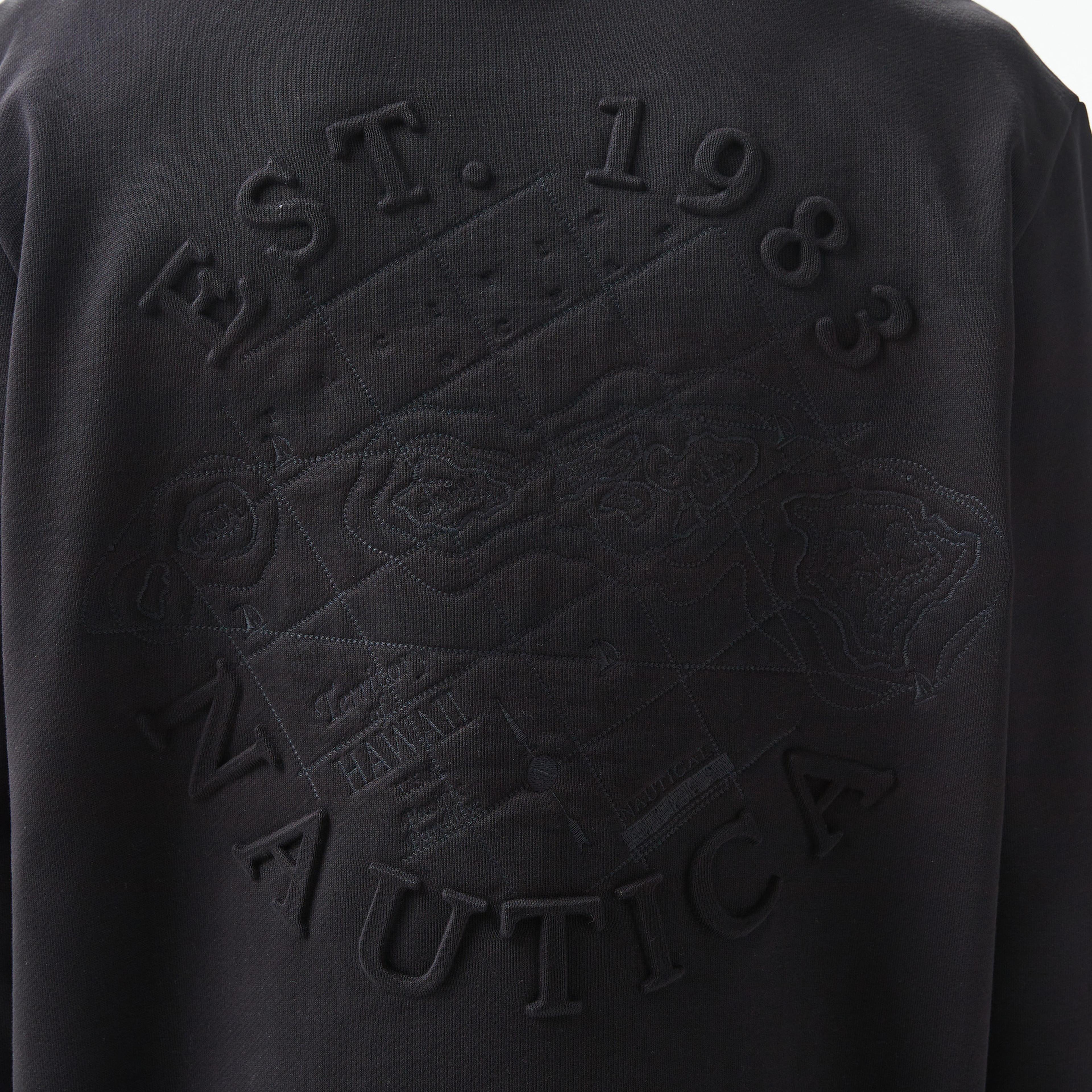 Nautica Erkek Siyah Regular Fit Sweatshirt