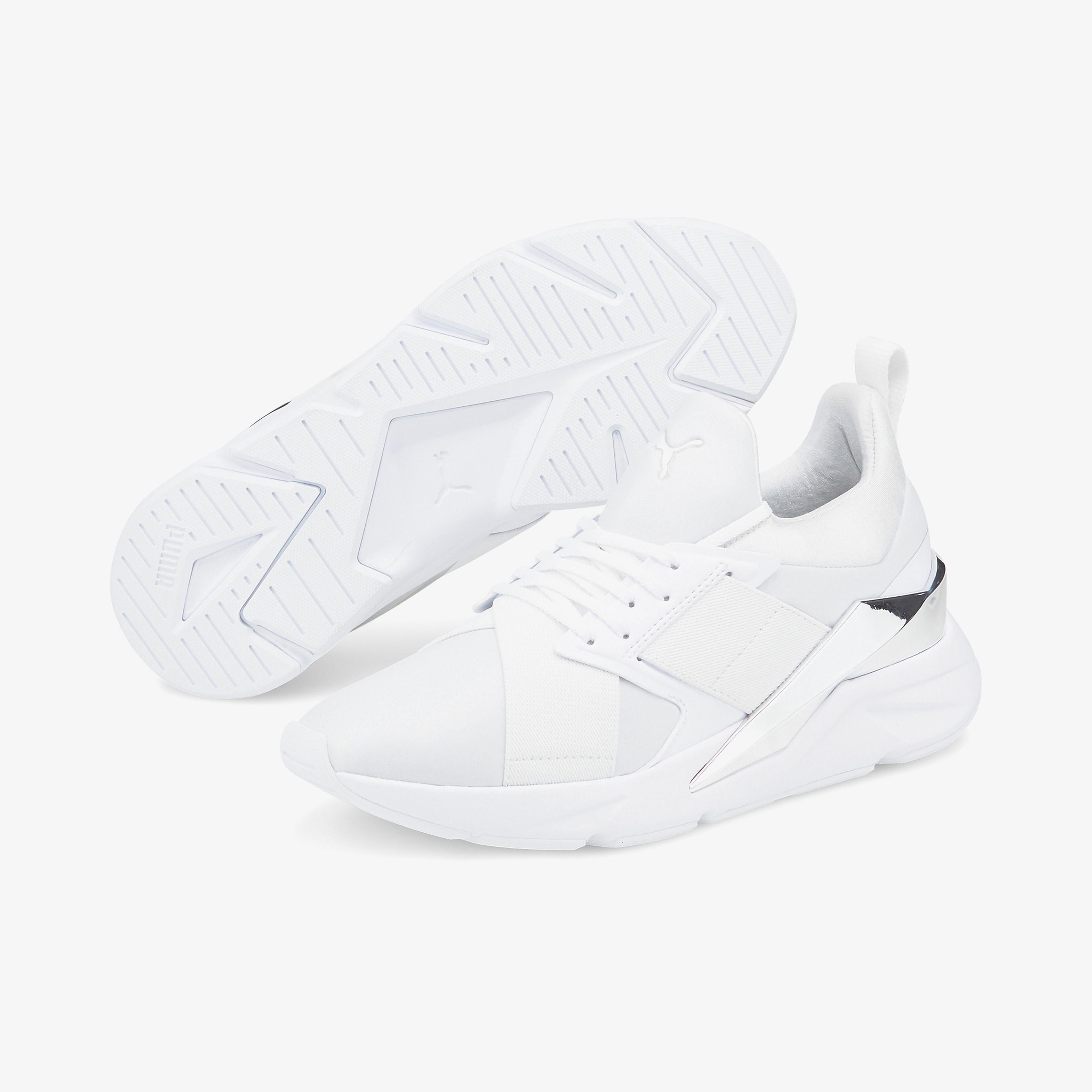 Puma Muse X5 Meta Kadın Beyaz Spor Ayakkabı