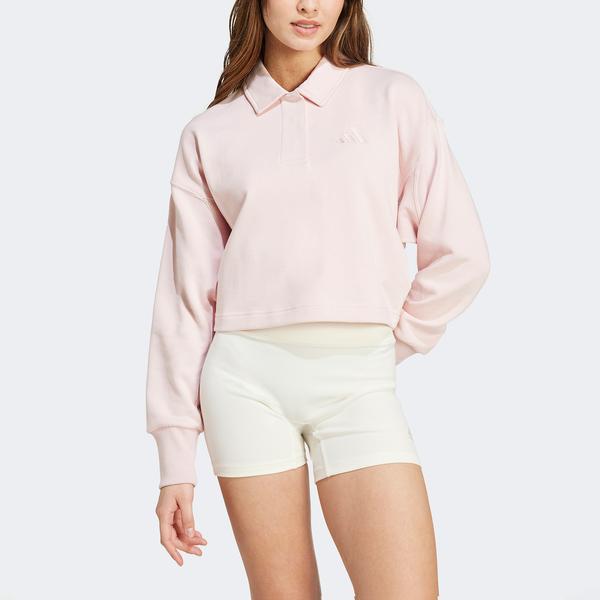 adidas All Szn French Terry Polo Kadın Pembe Sweatshirt_4