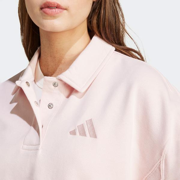 adidas All Szn French Terry Polo Kadın Pembe Sweatshirt_5