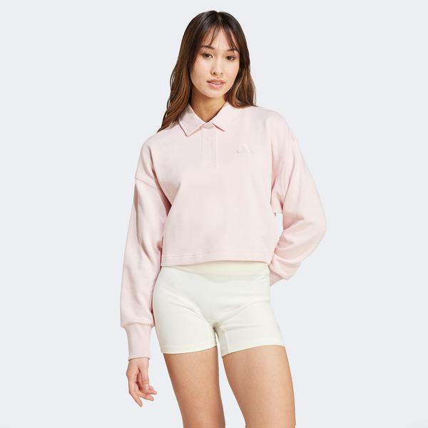 adidas All Szn French Terry Polo Kadın Pembe Sweatshirt_1