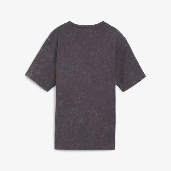 Puma Dare To Relaxed Washed Kadın Gri T-Shirt_4