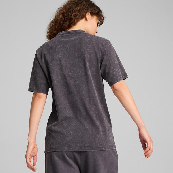 Puma Dare To Relaxed Washed Kadın Gri T-Shirt_2