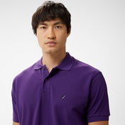 Nautica Erkek Mor Classic Fit Kısa Kollu Polo Yaka T-Shirt