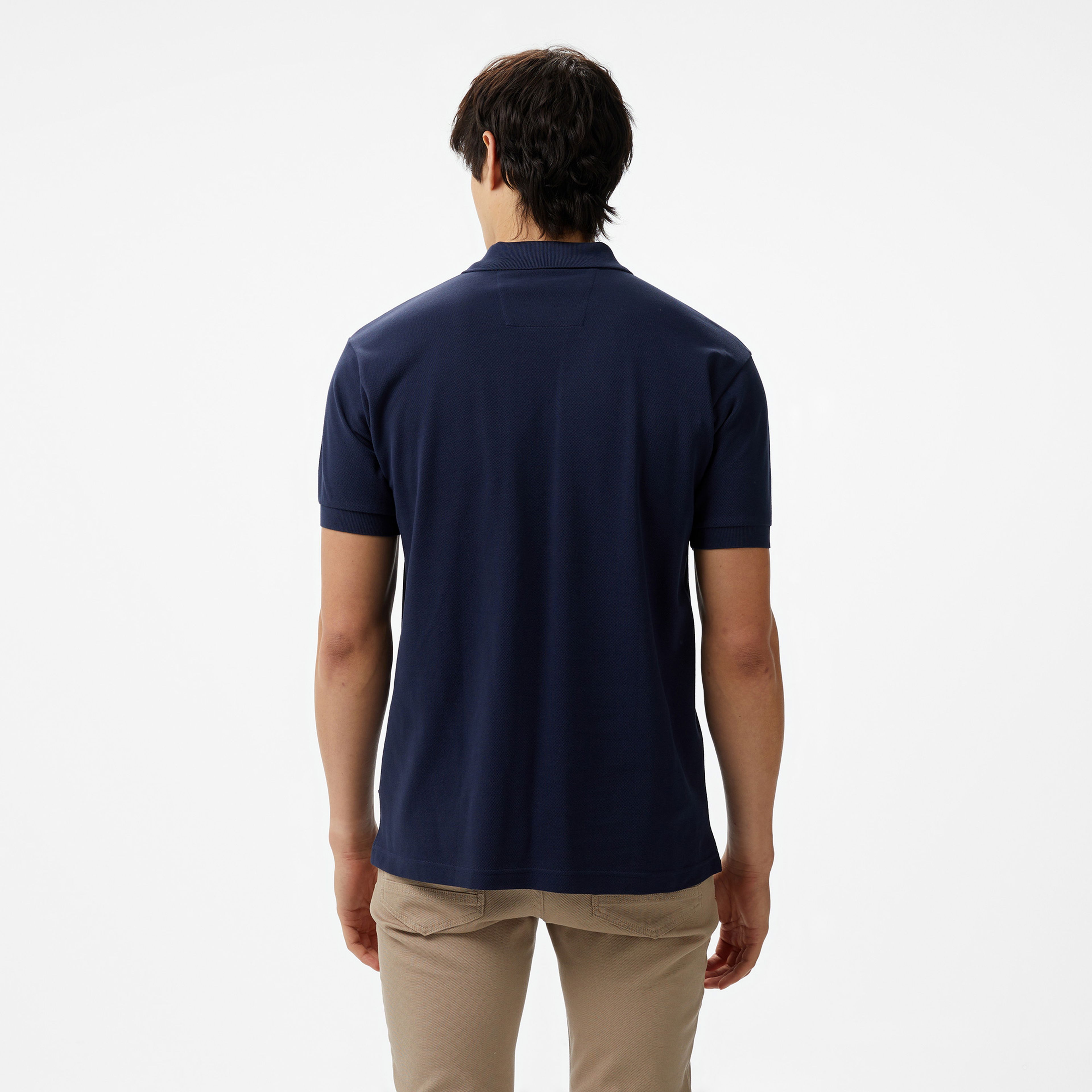 Nautica Erkek Lacivert Classic Fit Kısa Kollu Polo Yaka T-Shirt