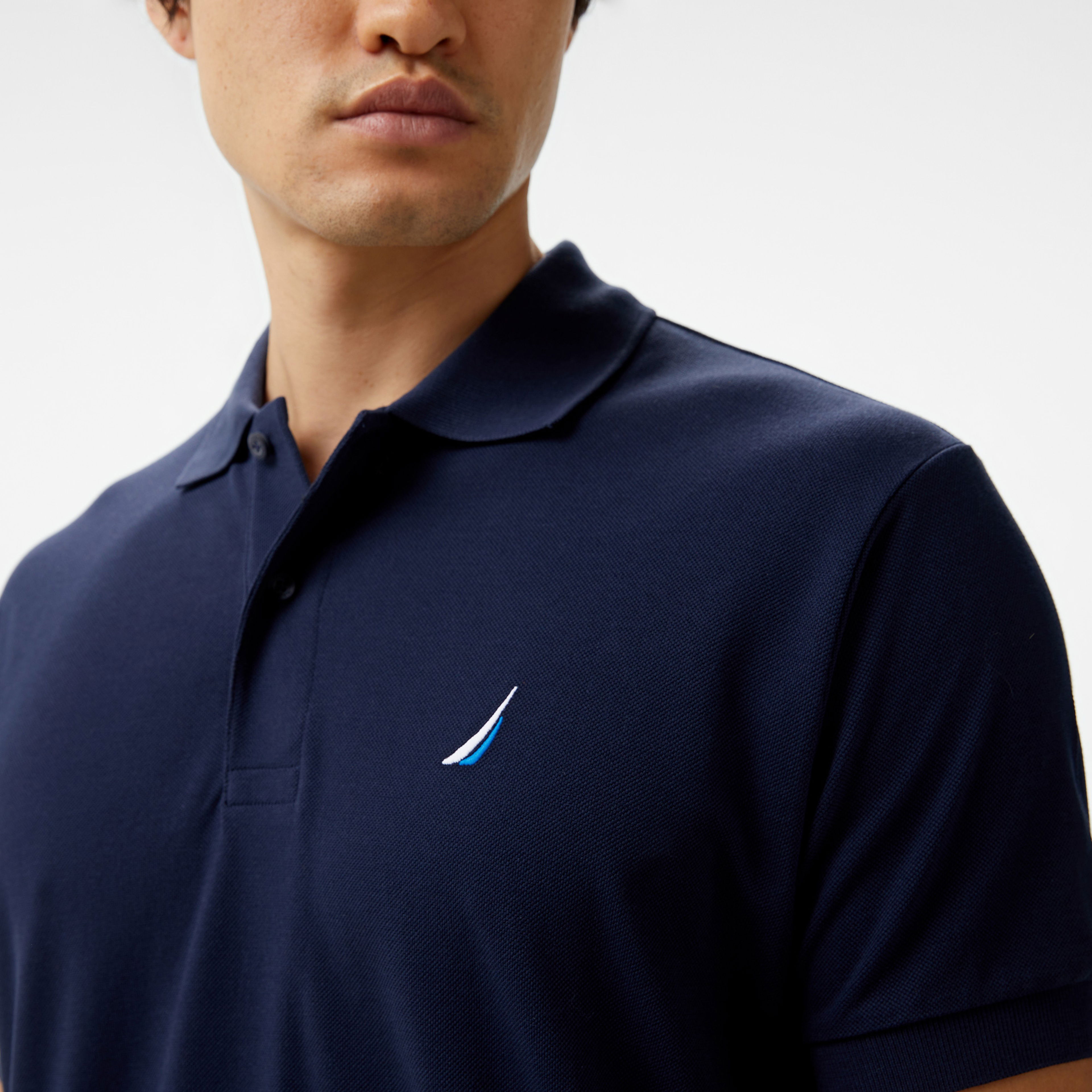 Nautica Erkek Lacivert Classic Fit Kısa Kollu Polo Yaka T-Shirt