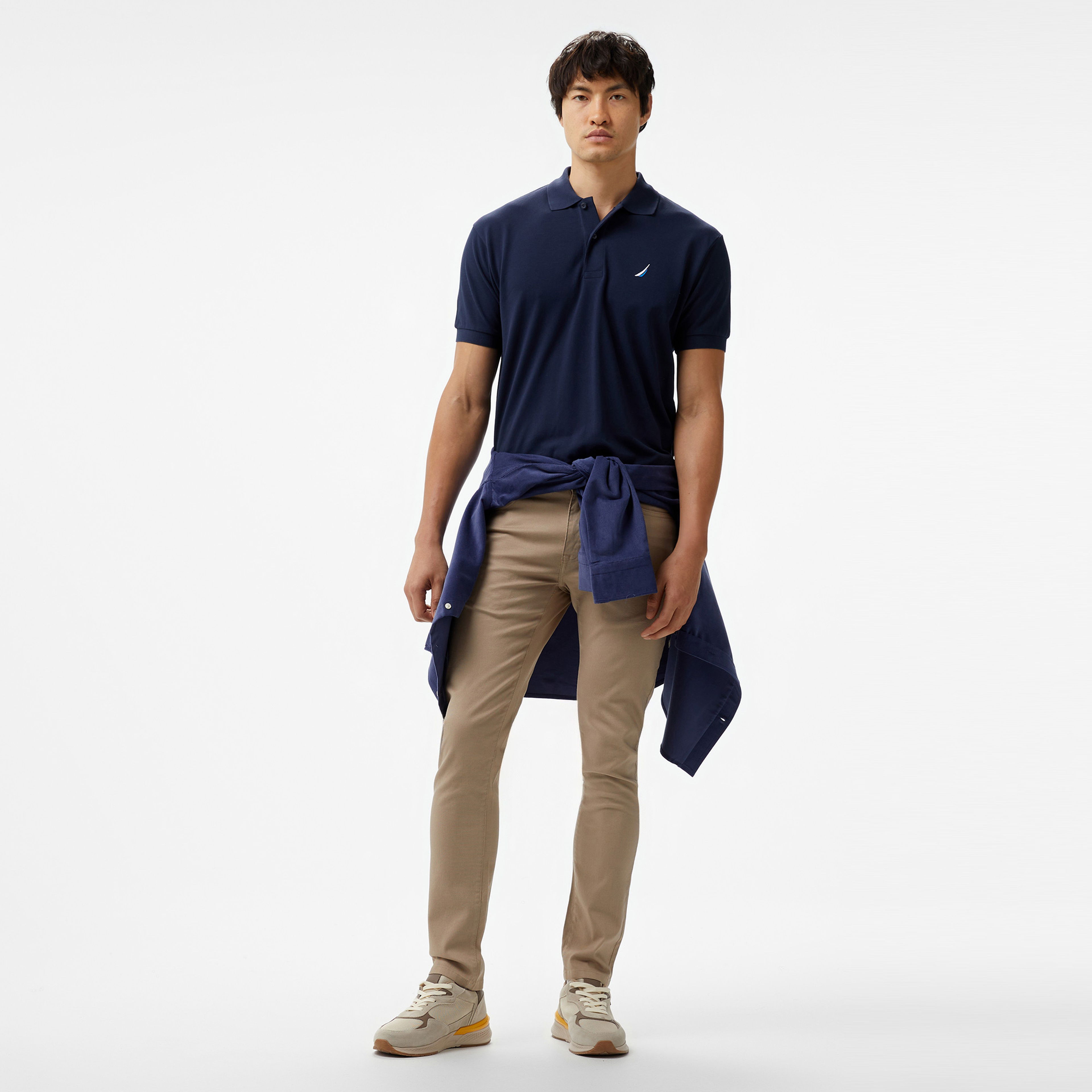 Nautica Erkek Lacivert Classic Fit Kısa Kollu Polo Yaka T-Shirt