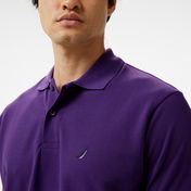 Nautica Erkek Mor Classic Fit Kısa Kollu Polo Yaka T-Shirt