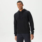 Lacoste Erkek Relaxed Fit Kapüşonlu Baskılı Siyah Sweatshirt