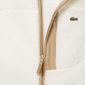 Lacoste Erkek Dik Yaka Renk Bloklu Beyaz Yelek