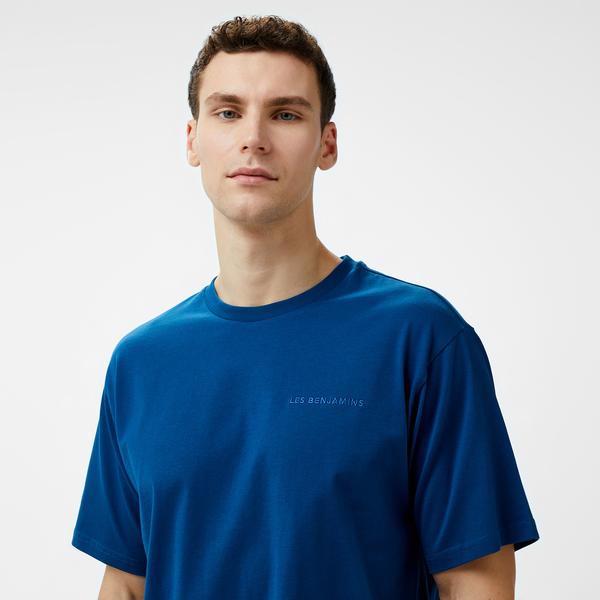 Les Benjamins Sleeve 302 Erkek Lacivert T-Shirt_3