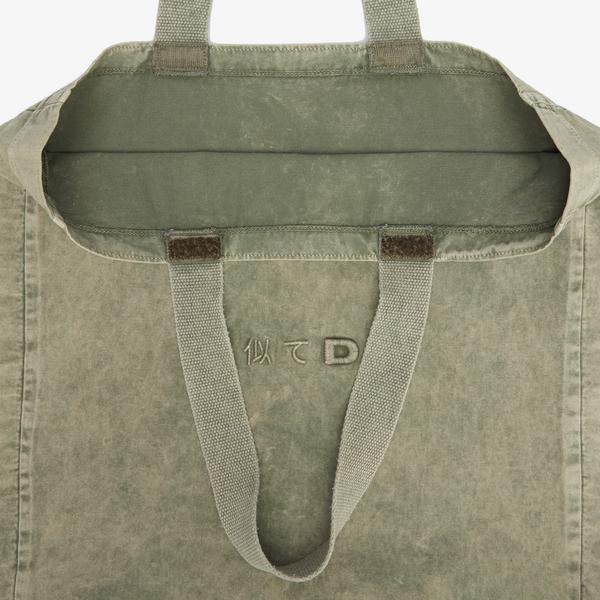 UNITED4 Washed Denim Japan Tote Unisex Haki Tote Çanta_3