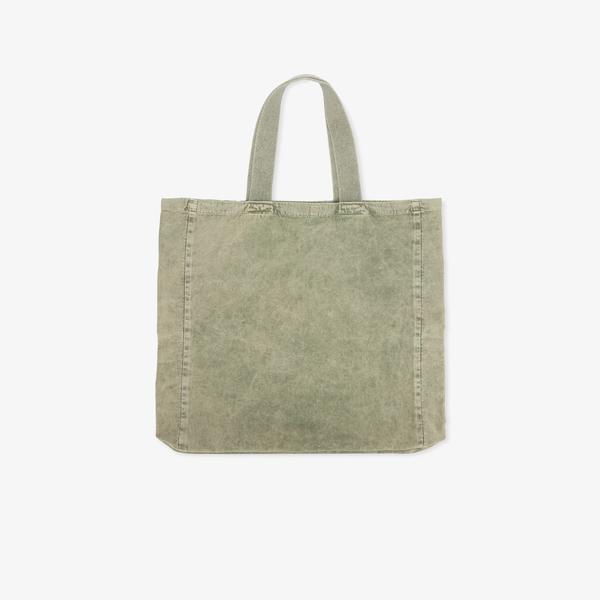 UNITED4 Washed Denim Japan Tote Unisex Haki Tote Çanta_1