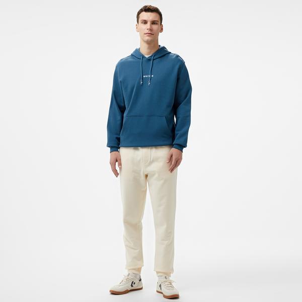 UNITED4 1.0 Essentials Erkek Mavi Hoodie_2
